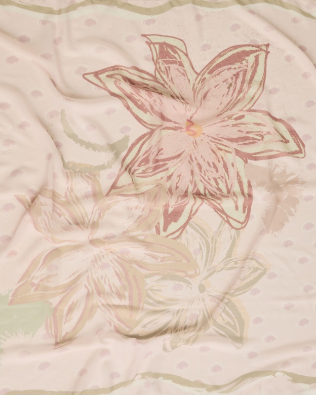 Cassia Dusty Pink Square Voile Scarf