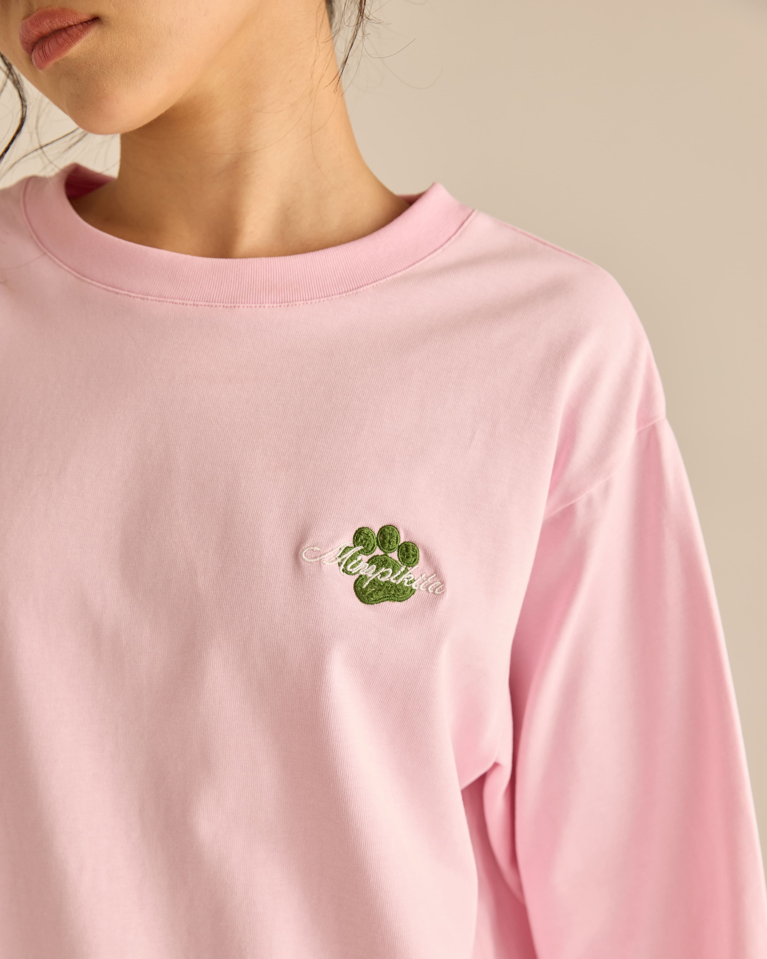 Catmom Soft Pink Long Sleeve T-Shirt