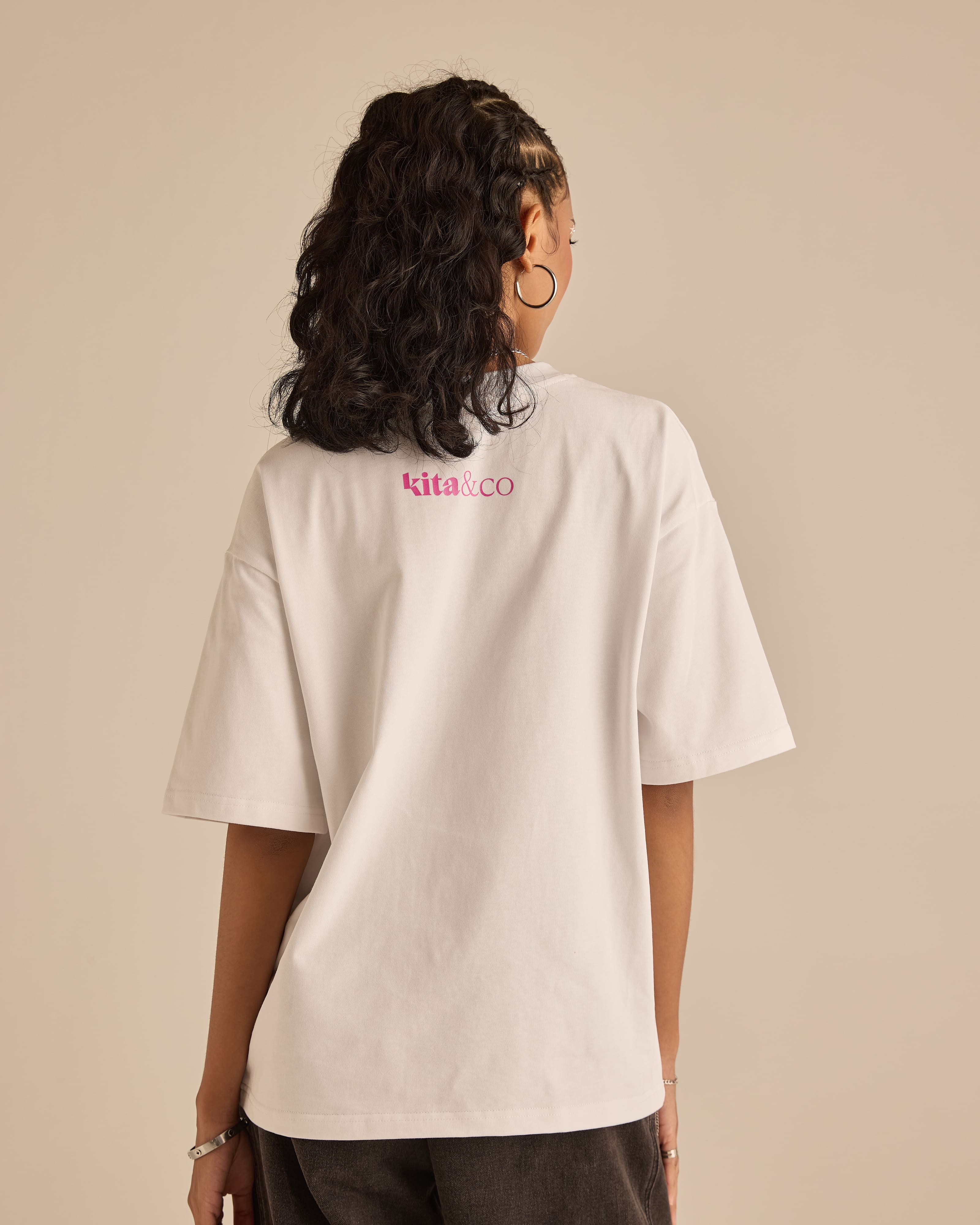 Warga White Graphic Short Sleeve T-Shirt