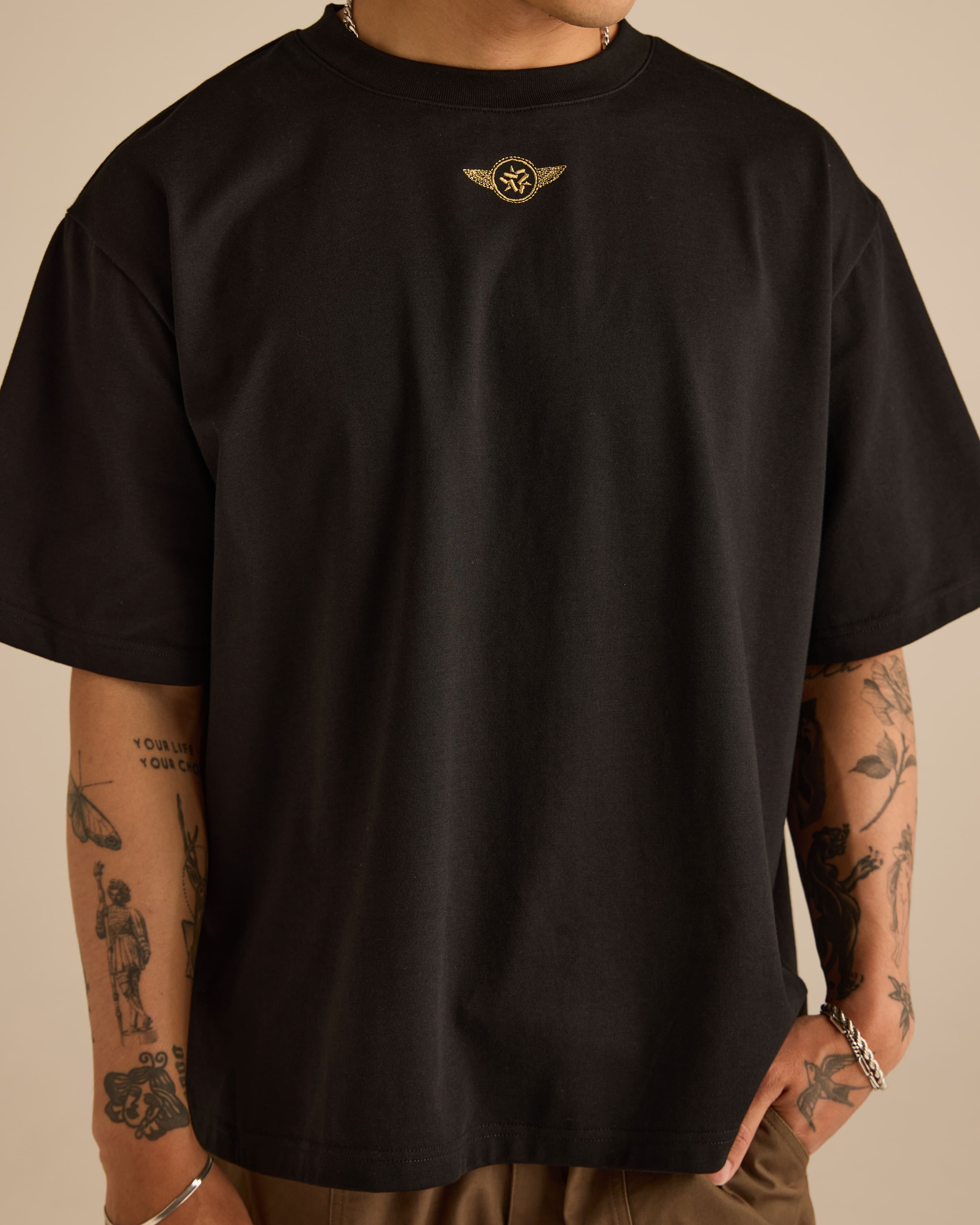 Roadster Black Graphic Short Sleeve T-Shirt