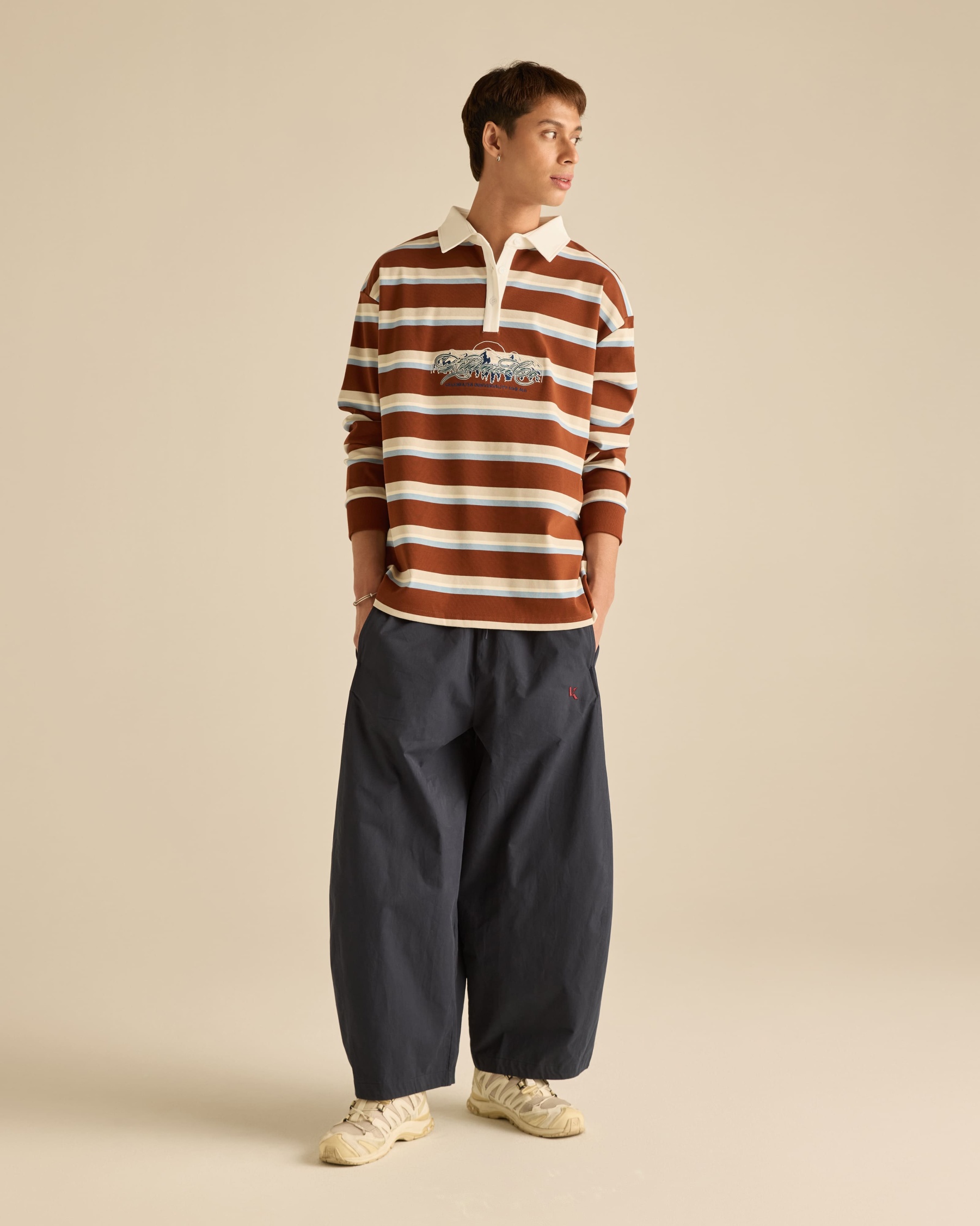 Stripes Collared Rugby Shirt