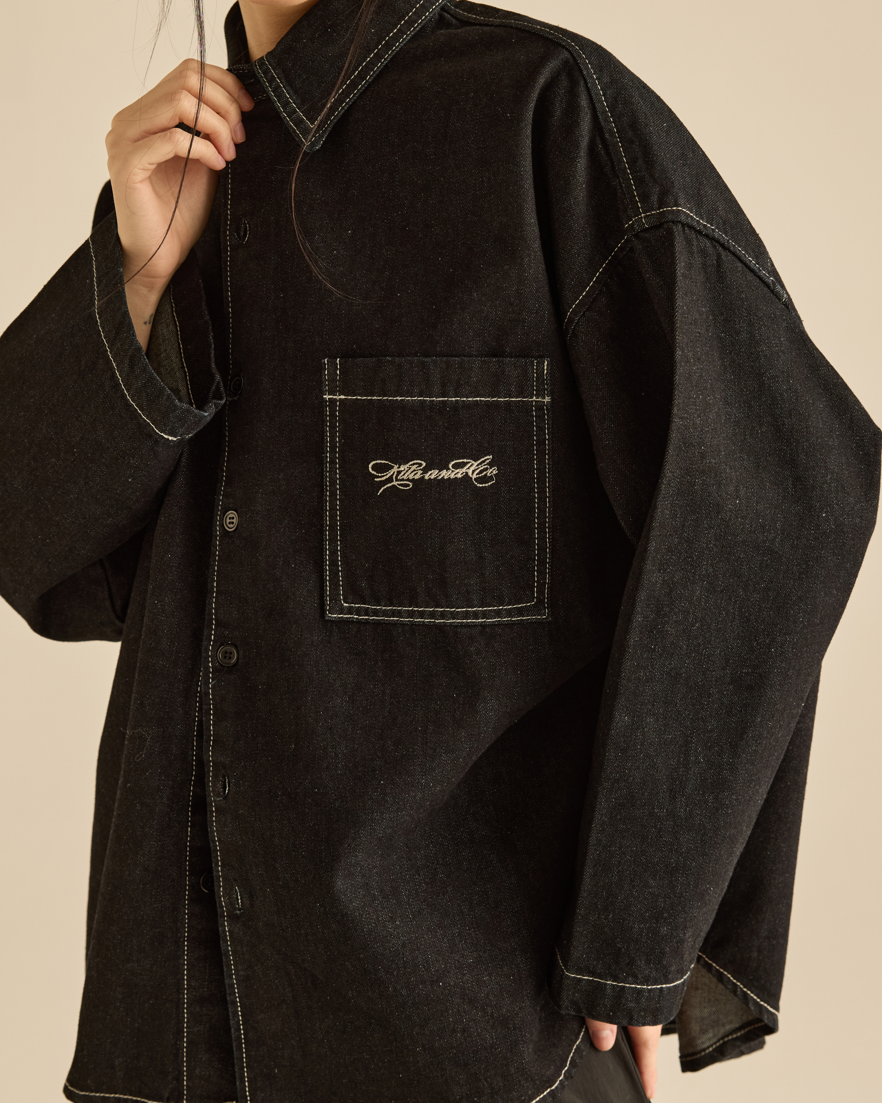 Denim Signature Double Stitched Shirt