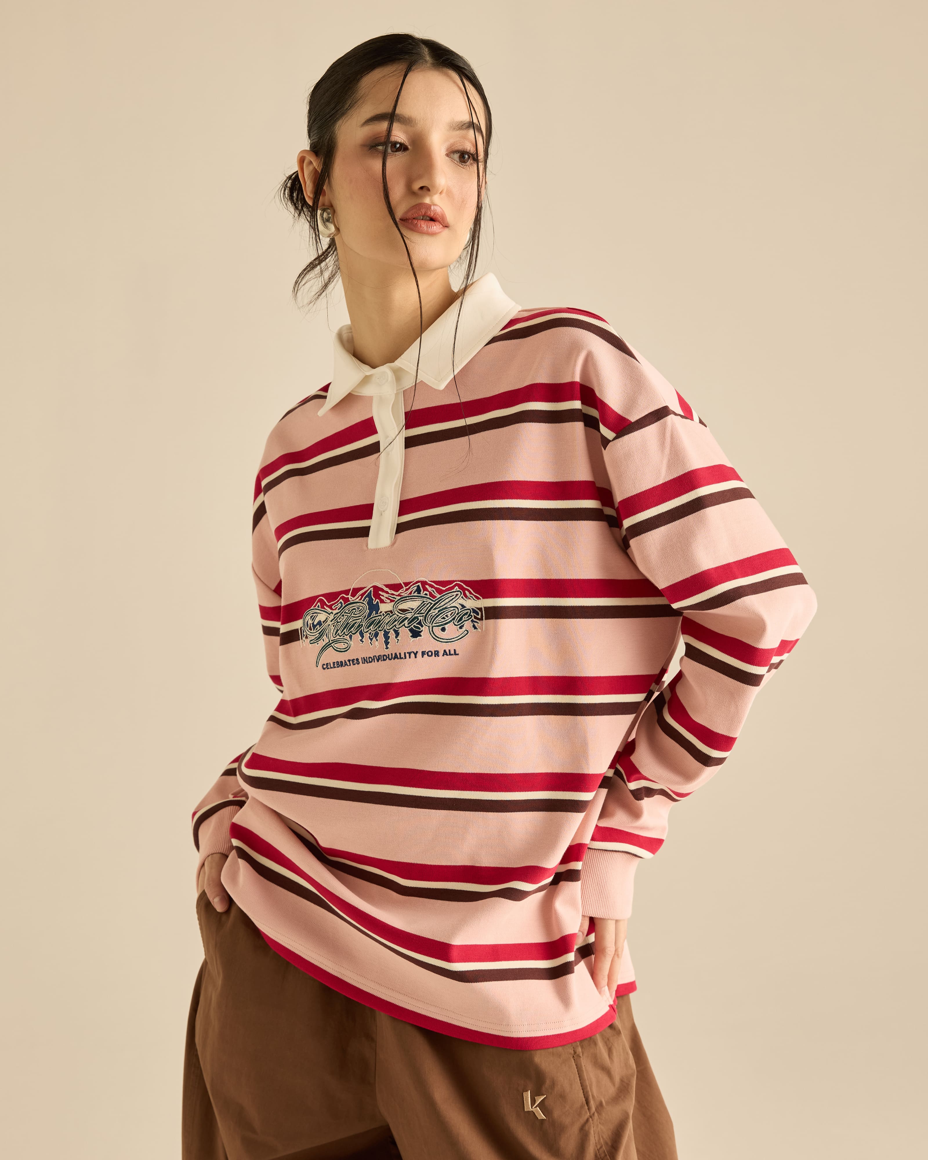 Stripes Collared Rugby Shirt