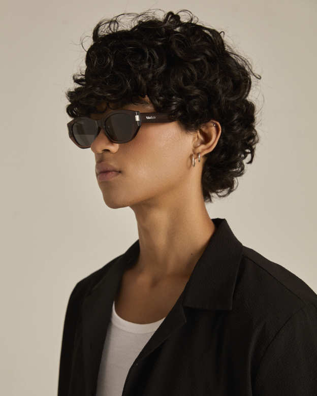 Dark Brown Square Sunglasses