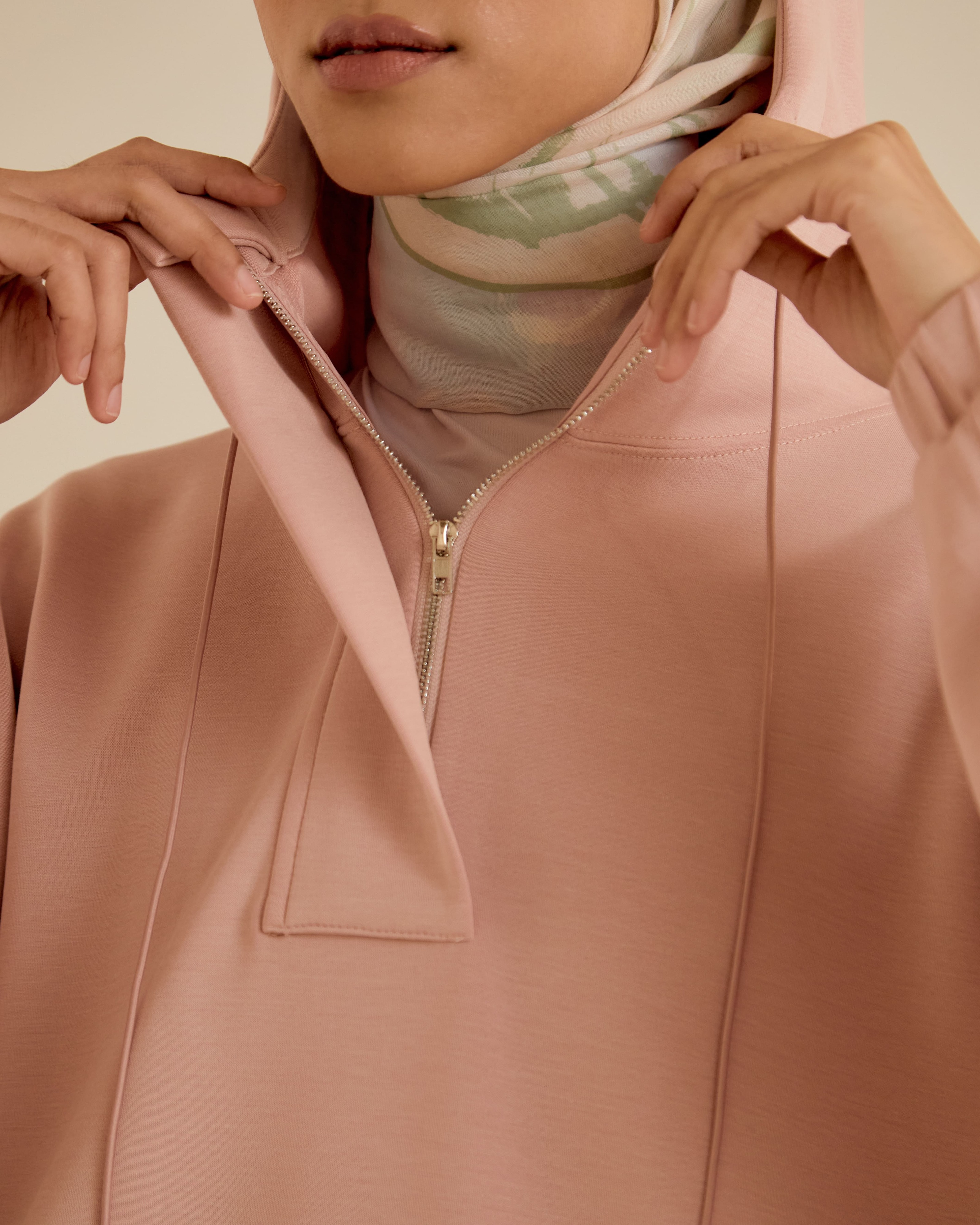 Neena Dusty Pink Hoodie Jumper