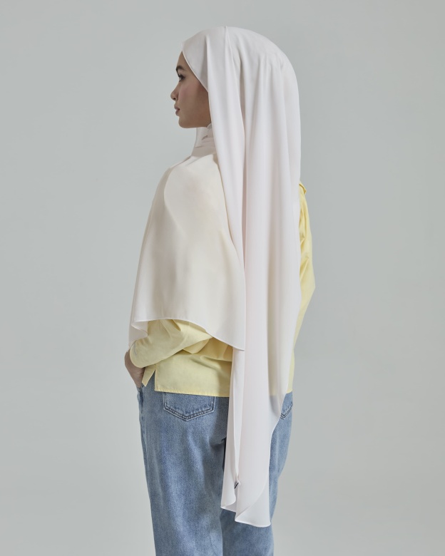 Leya Pearl Blush Embroidered Chiffon Shawl