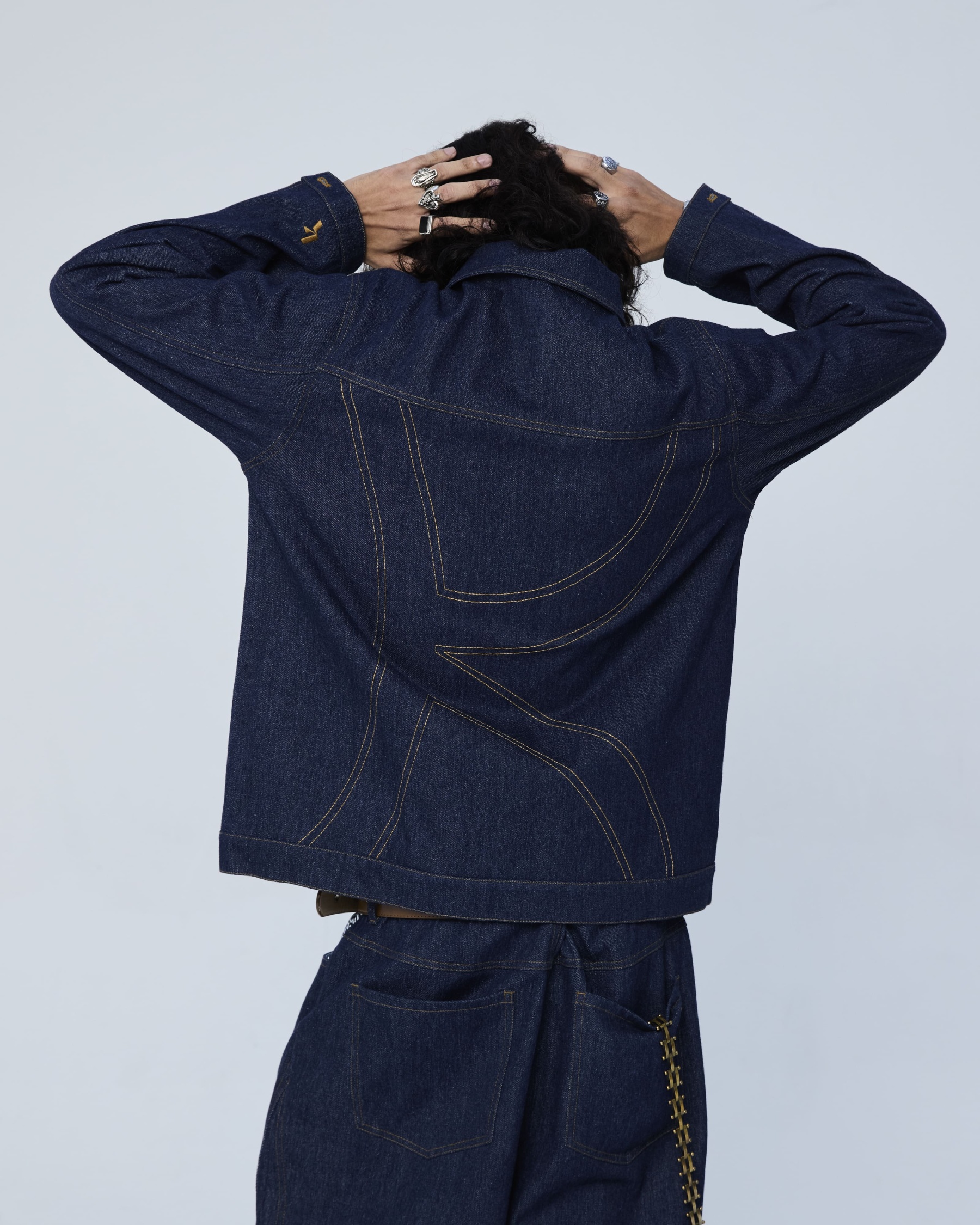 Dark Blue Signature Denim Jacket