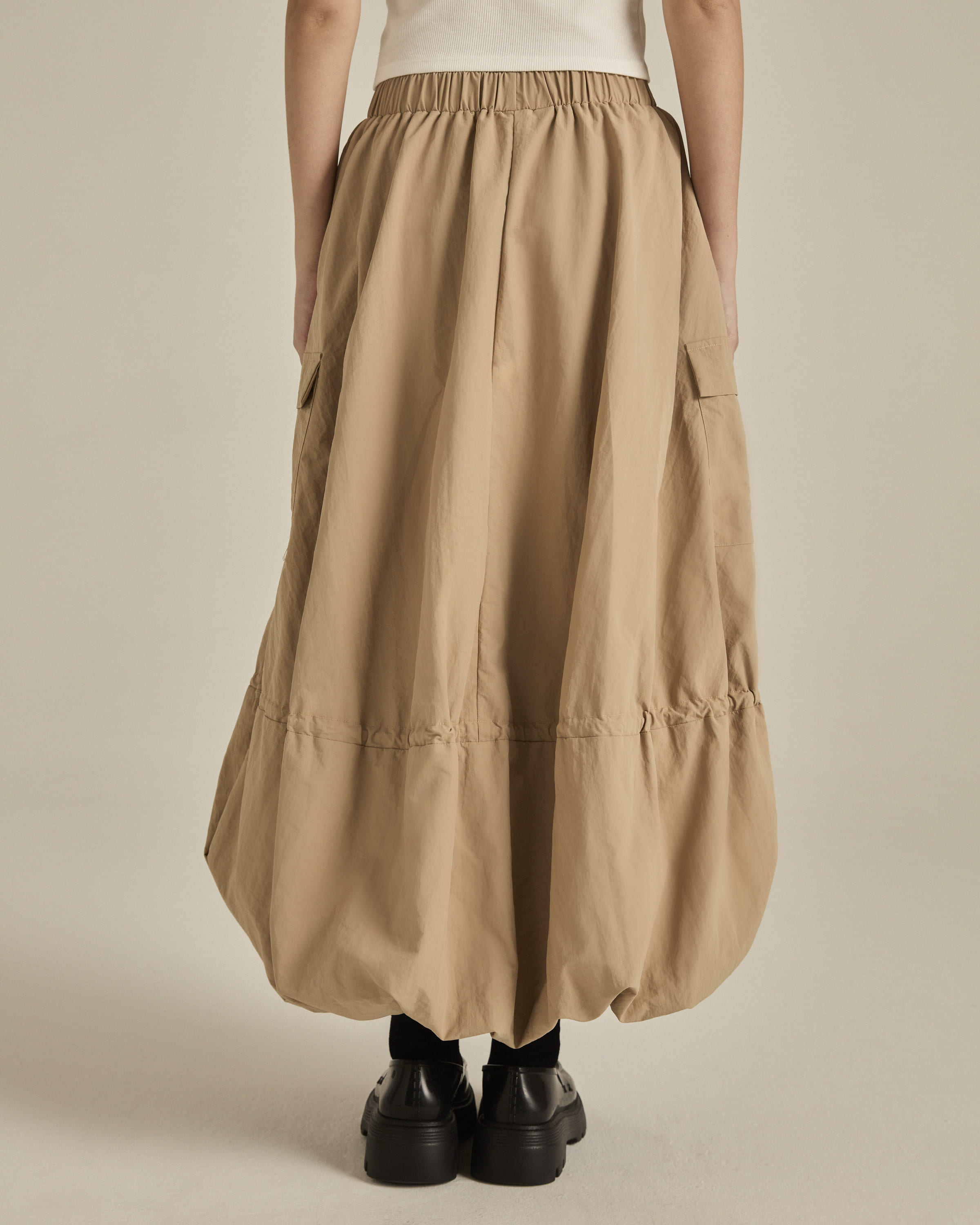Buy Khaki Balloon Skirt | Mimpikita