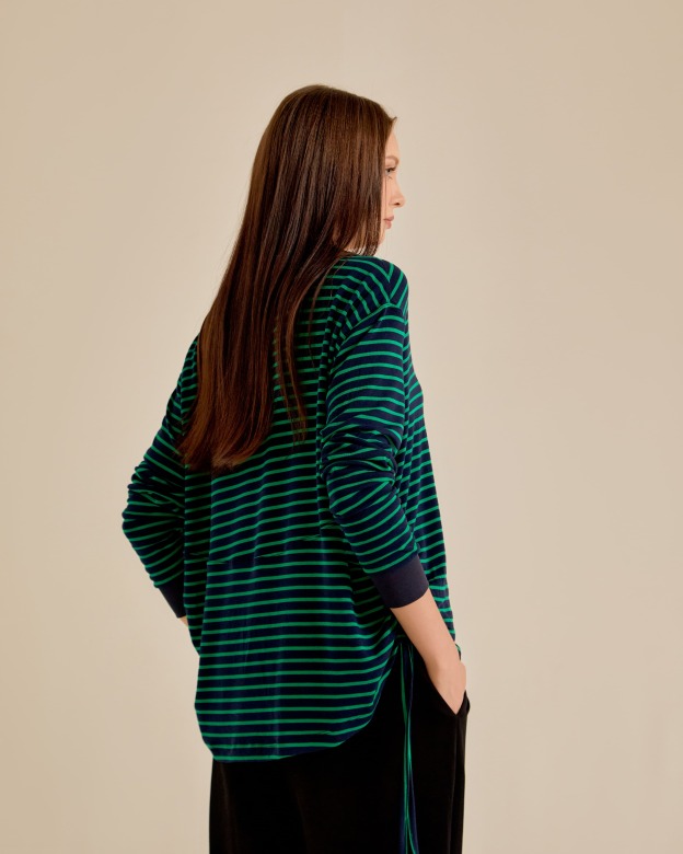 Lola Navy Long Sleeve T-Shirt