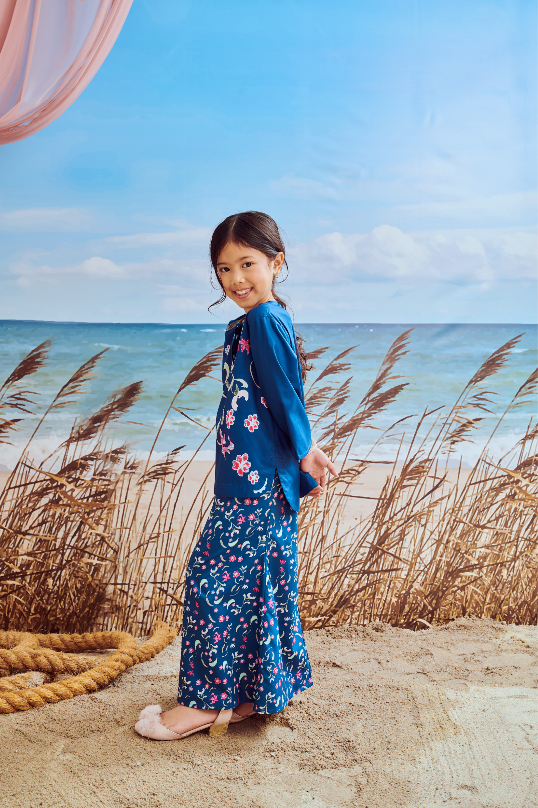 Mini Hanna Navy Baju Kurung