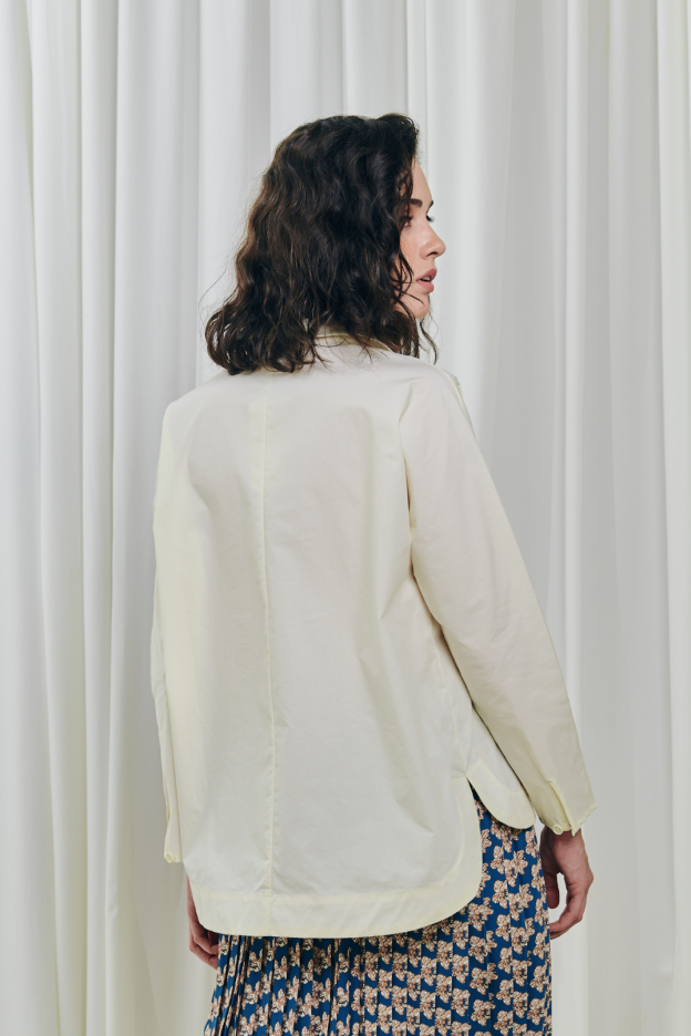 Ivory Color Hi Low Shirt 