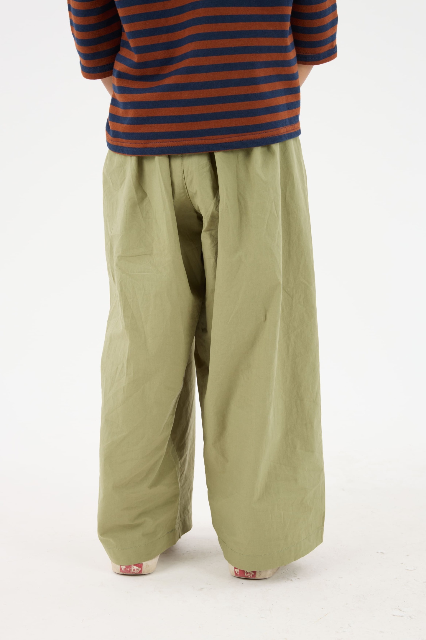 Aman Olive Green Mini Baggy Pants