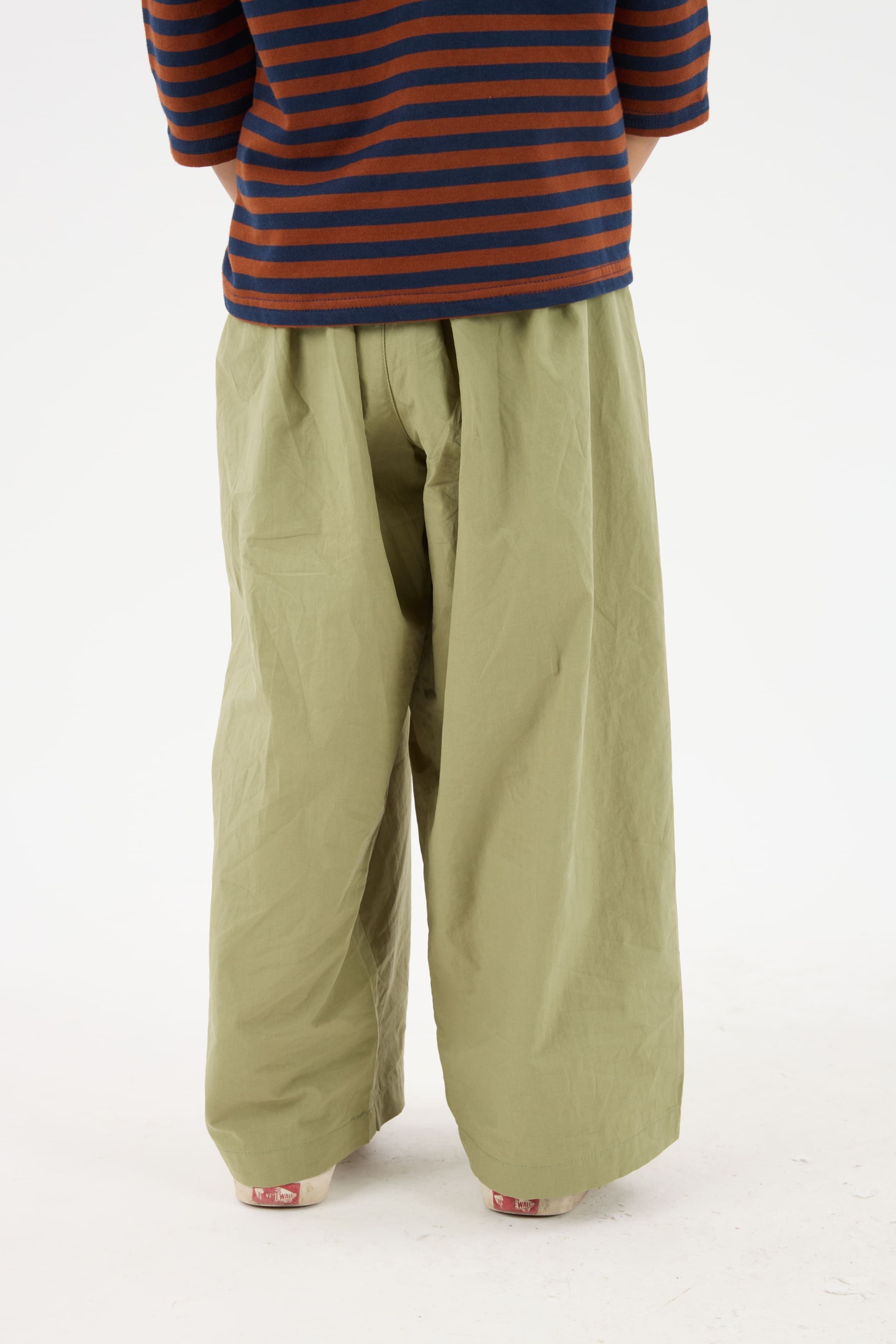 Aman Olive Green Mini Baggy Pants