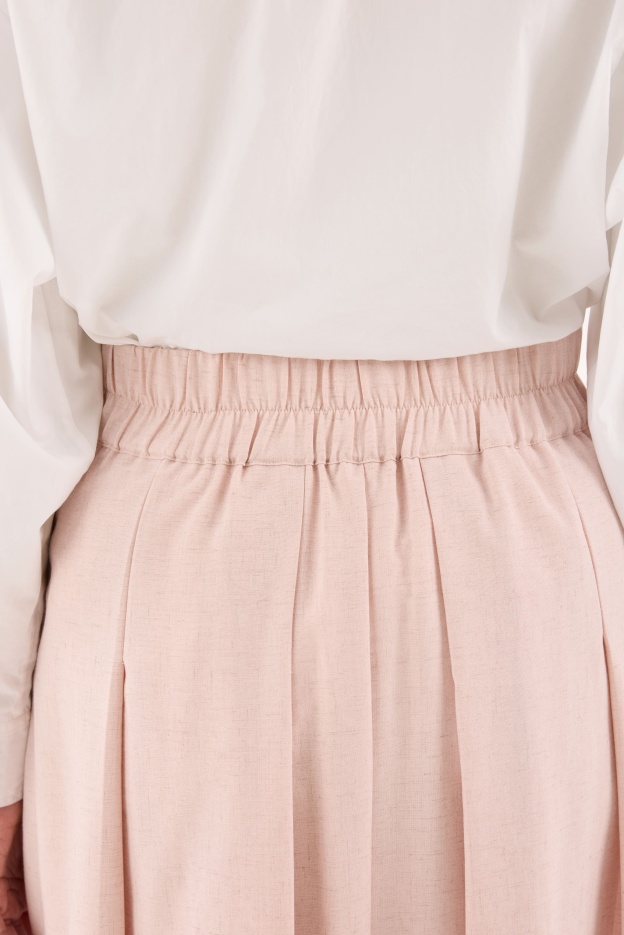 Nelly Pink Pleated Skirt