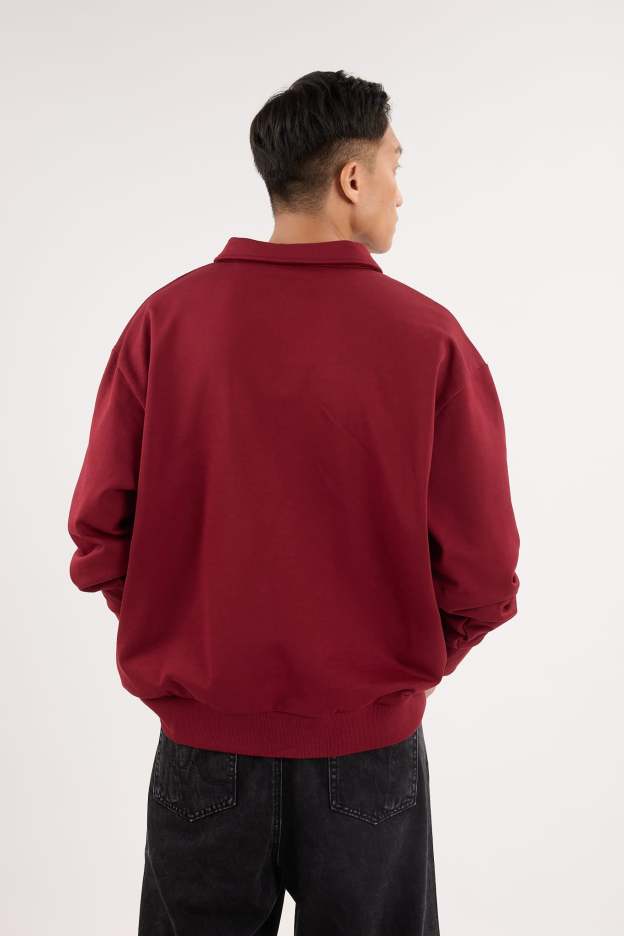 Maroon Capsule Oversized Sweatshirt