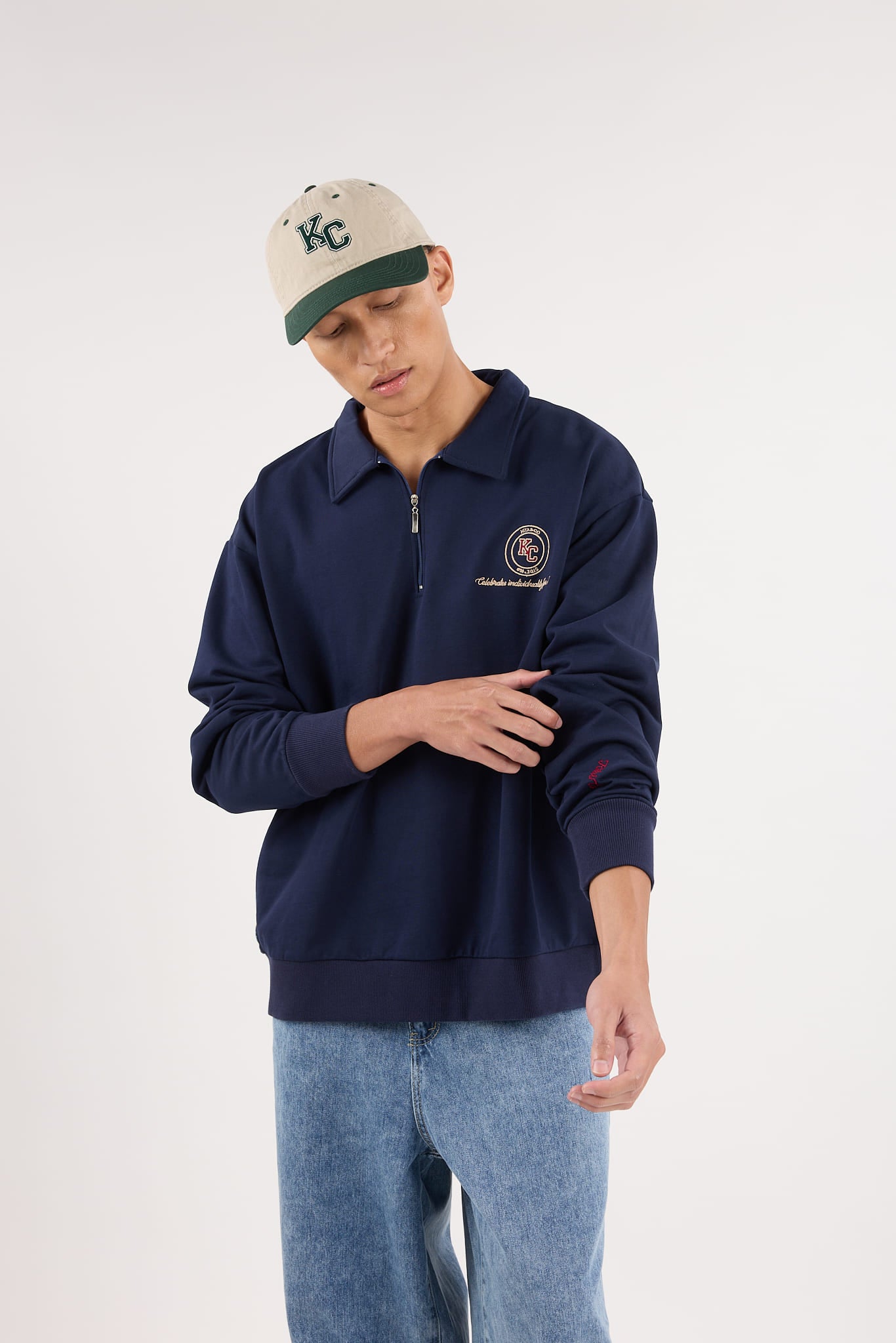 Navy Blue Capsule Oversized Sweatshirt