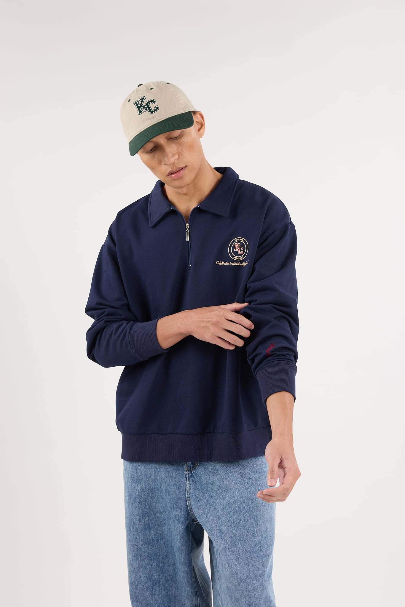 Navy Blue Capsule Oversized Sweatshirt