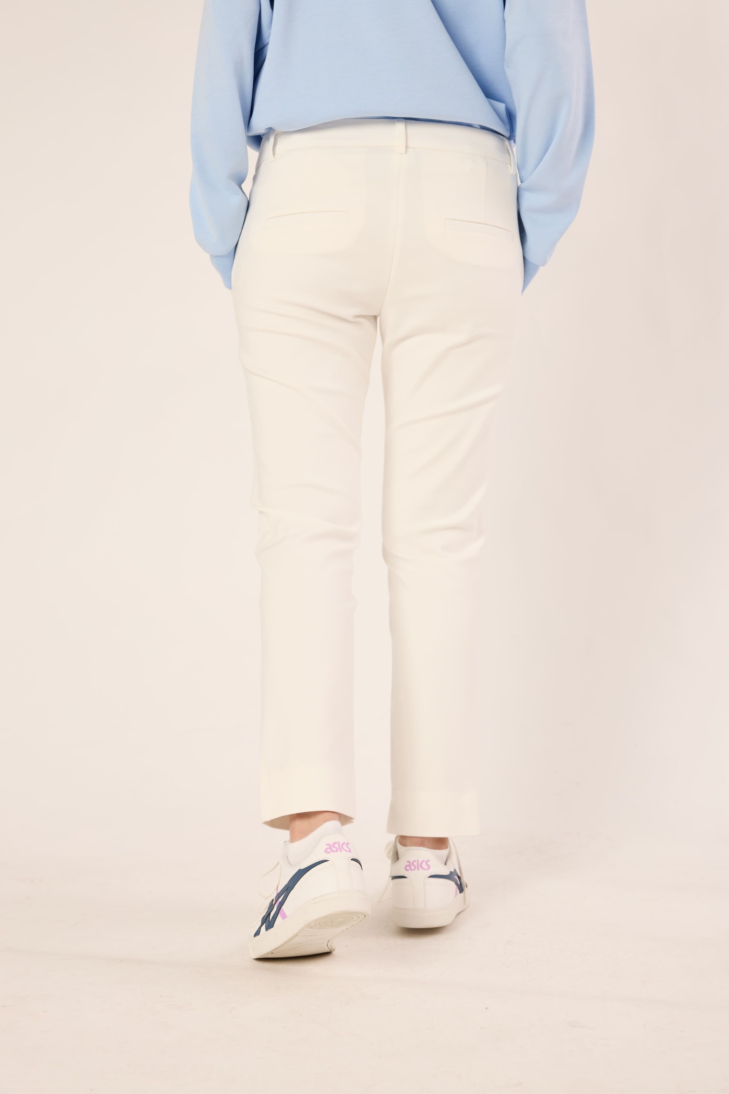 White Chino Trousers - Women's