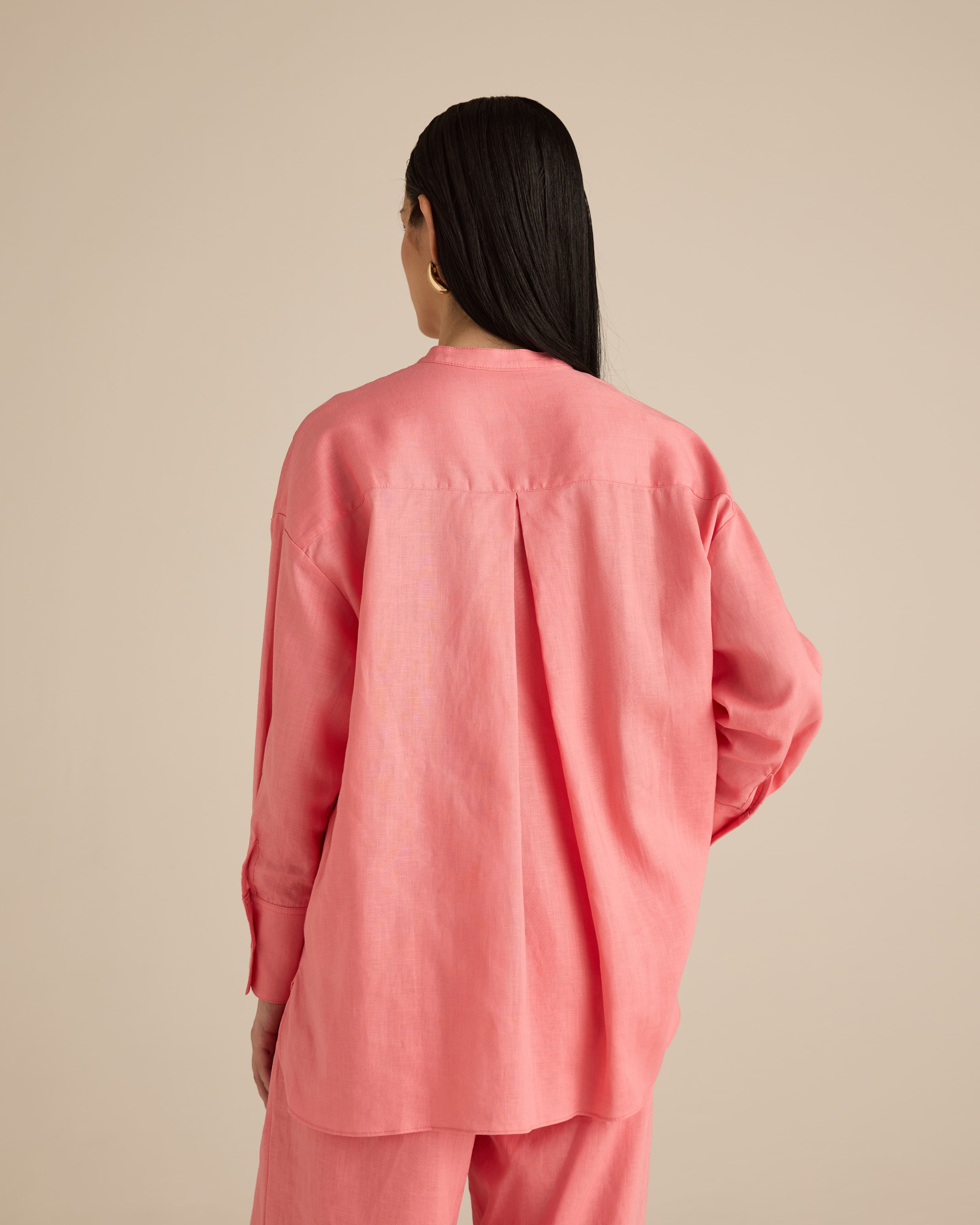 Mila Rosy Pink Linen Shirt