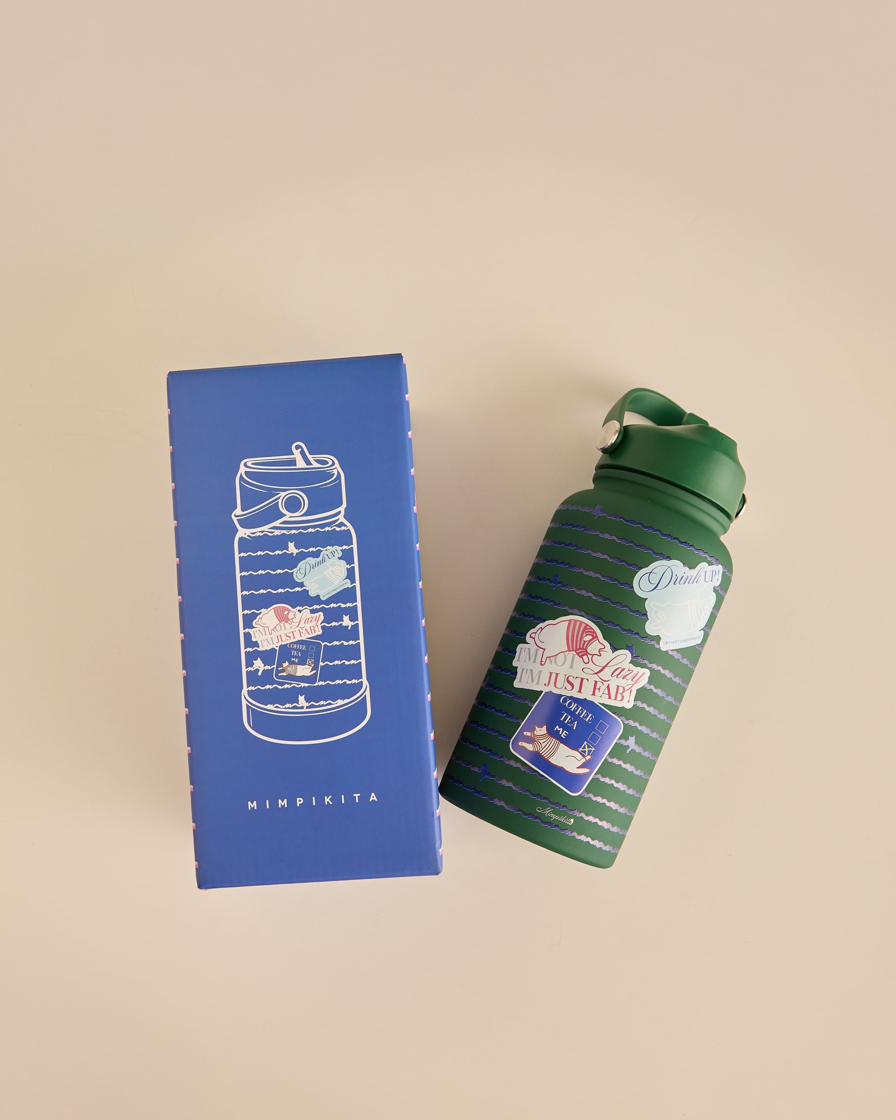 Meowsie Green Regular Tumbler 650ML