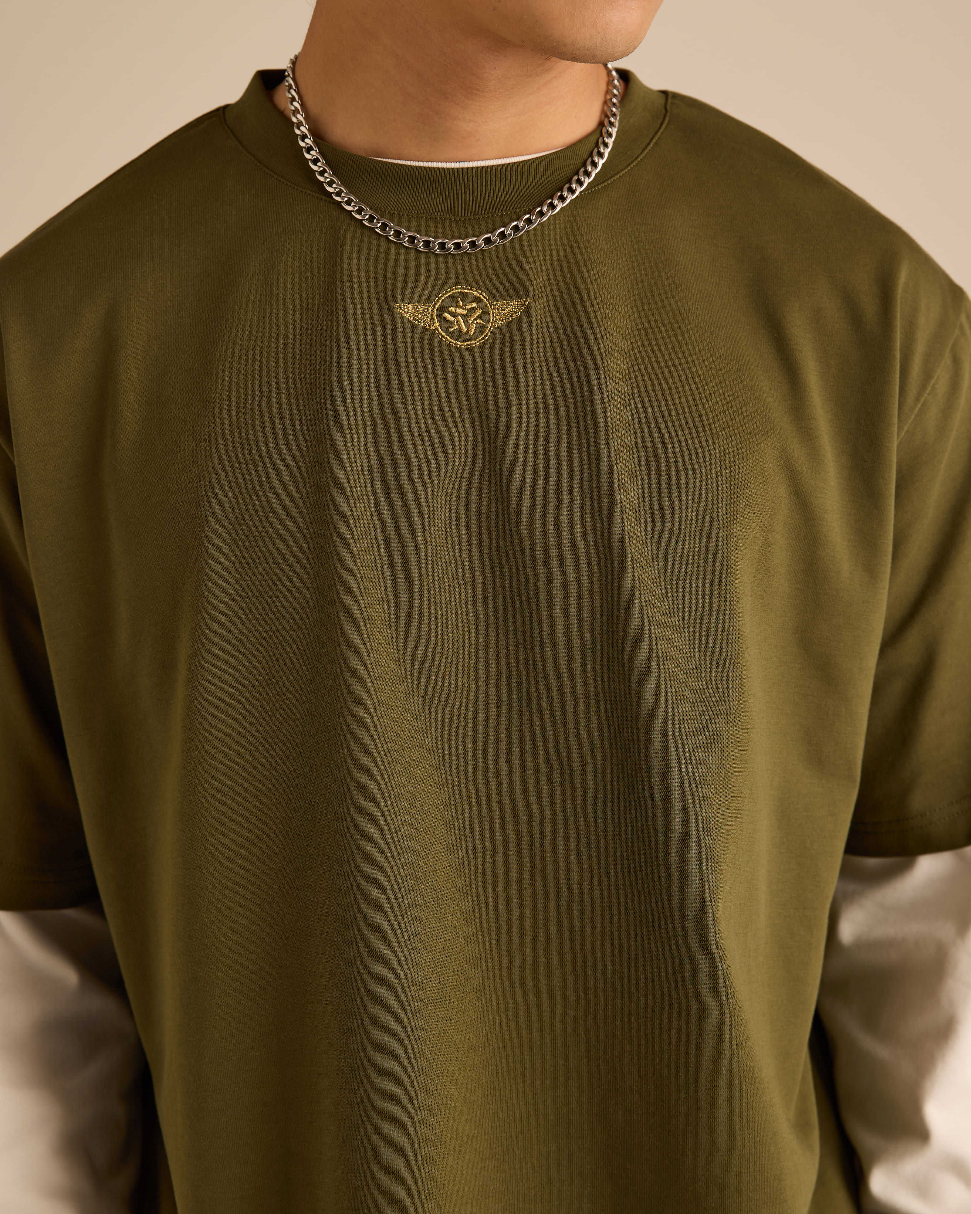 Roadster Olive Graphic Short Sleeve T-Shirt