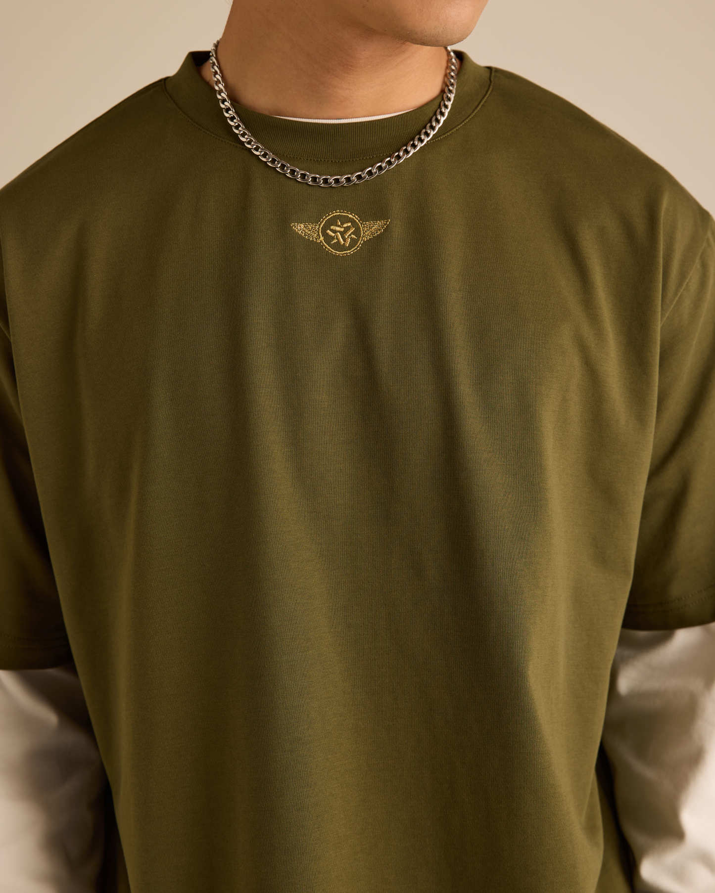 Roadster Olive Graphic Short Sleeve T-Shirt