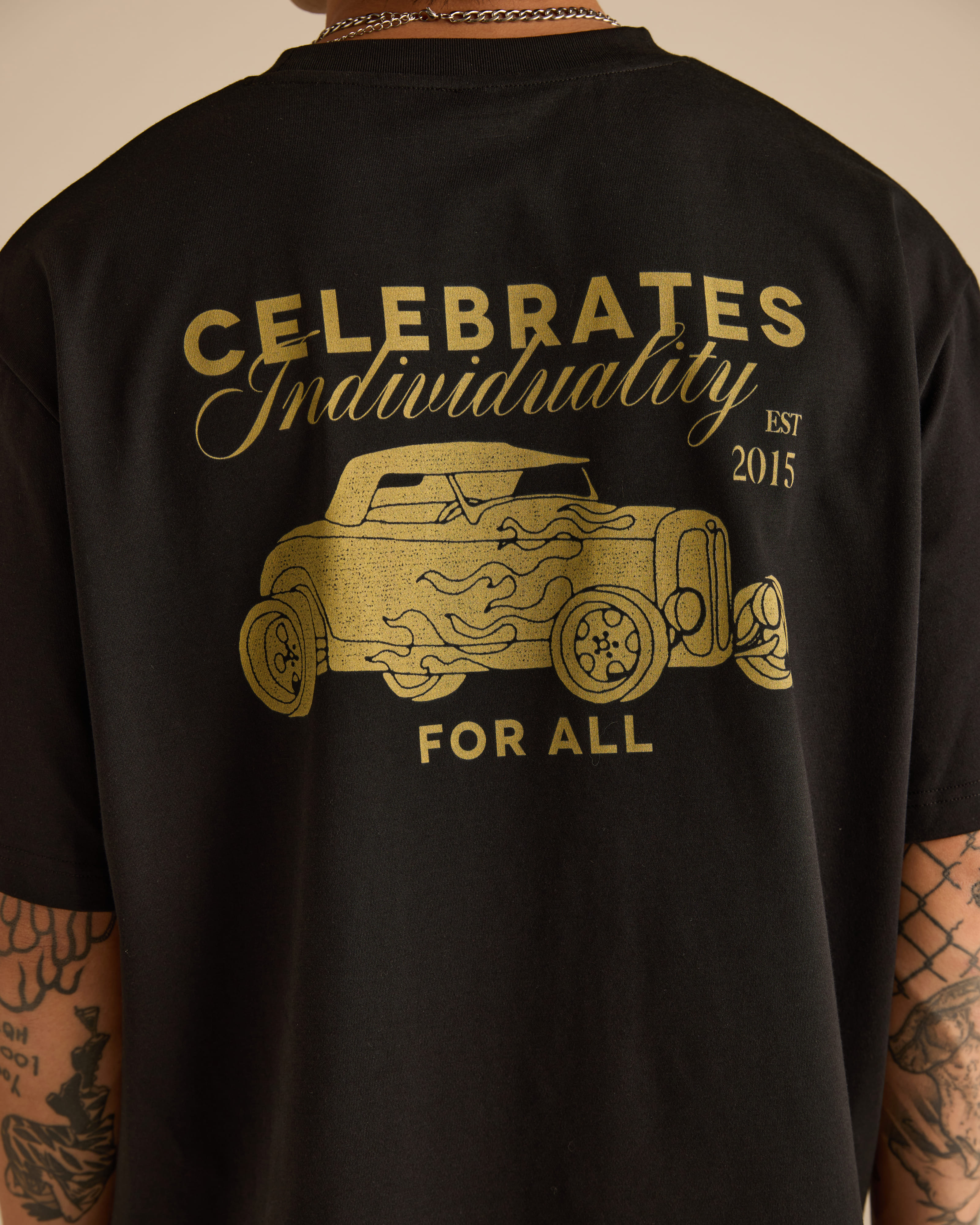 Roadster Black Graphic Short Sleeve T-Shirt