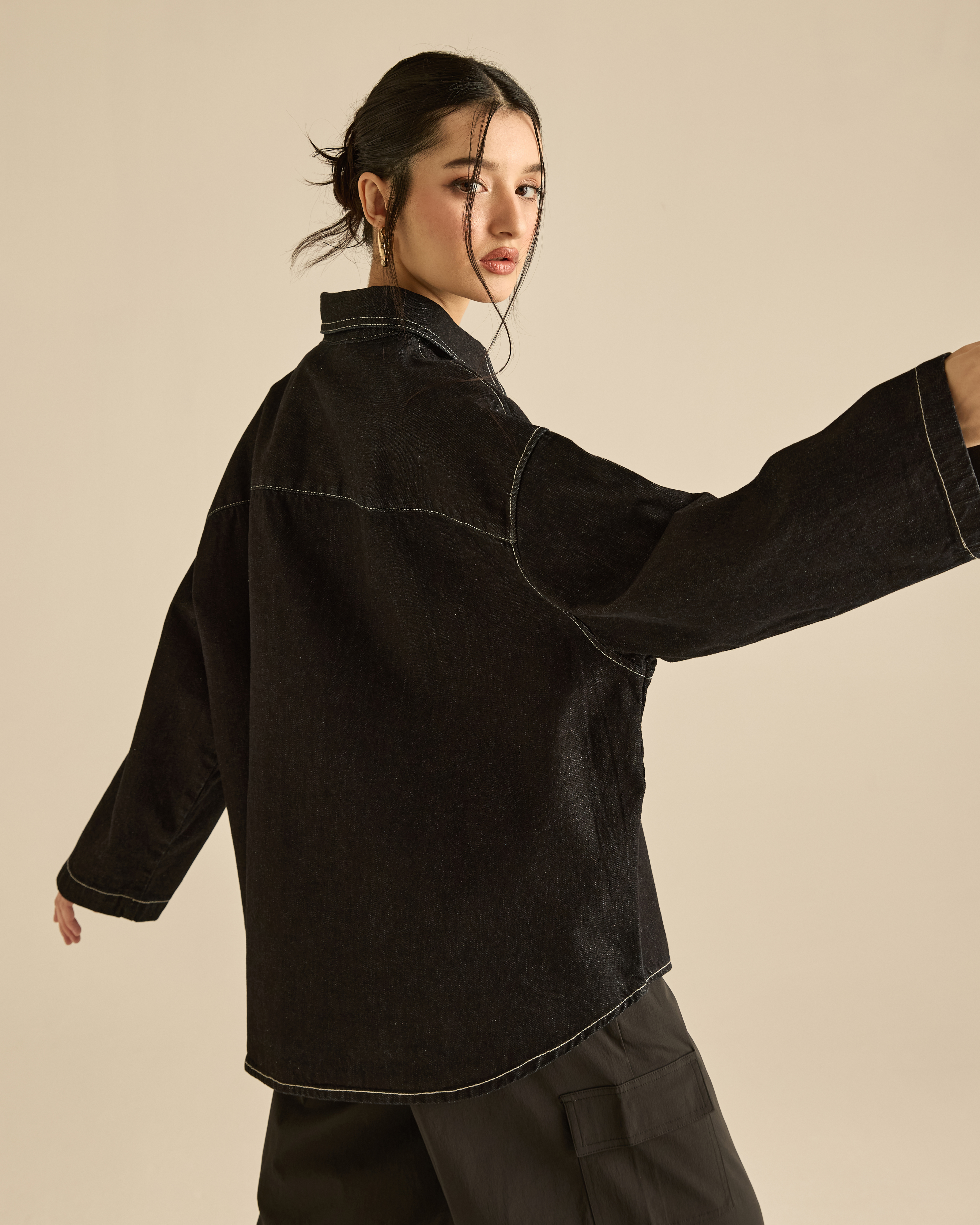 Denim Signature Double Stitched Shirt