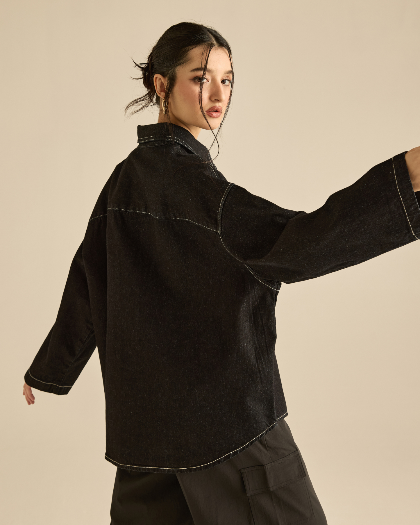 Denim Signature Double Stitched Shirt