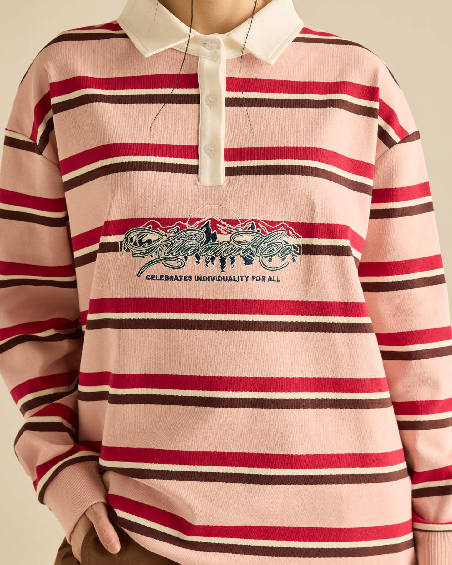 Stripes Collared Rugby Shirt