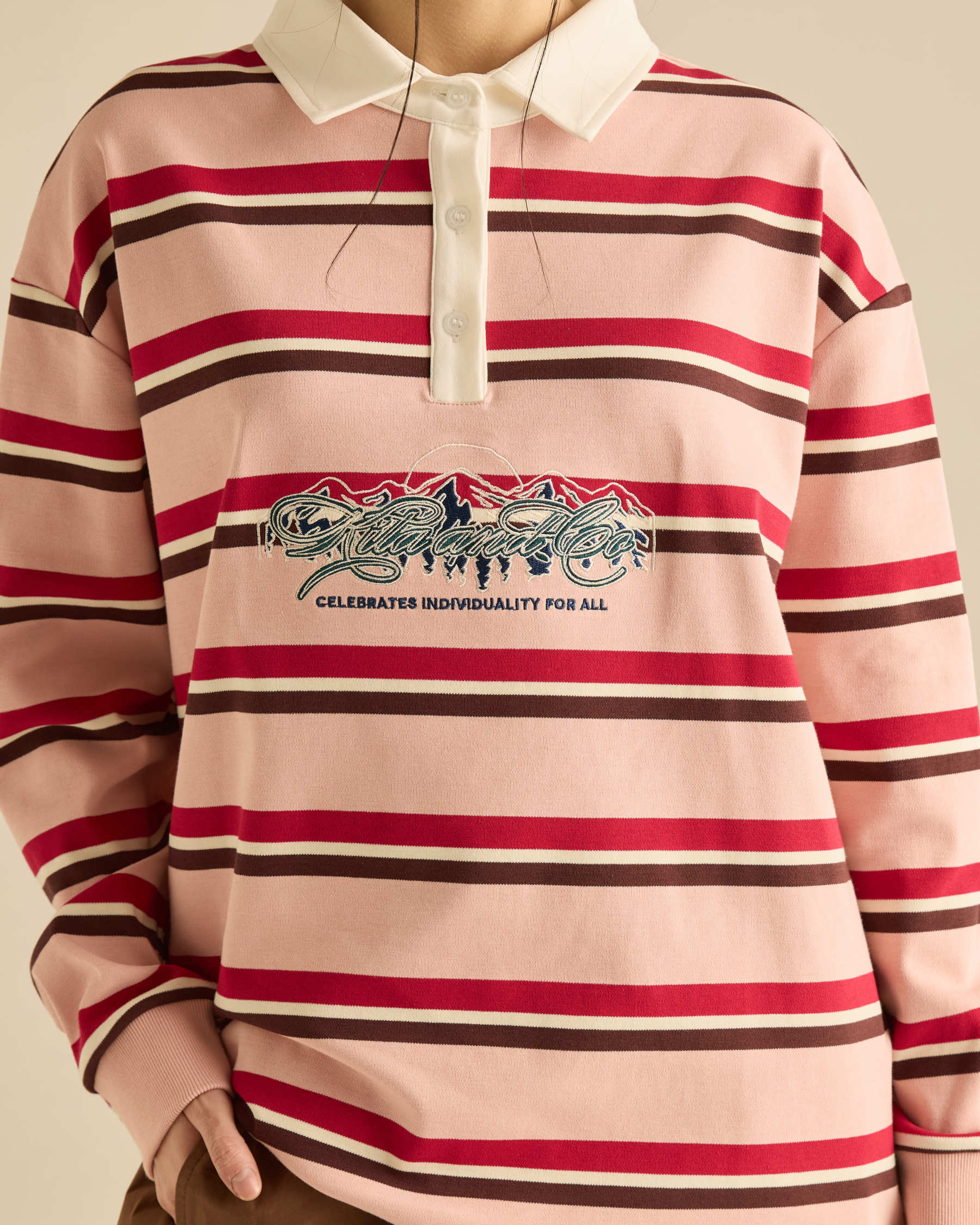 Stripes Collared Rugby Shirt