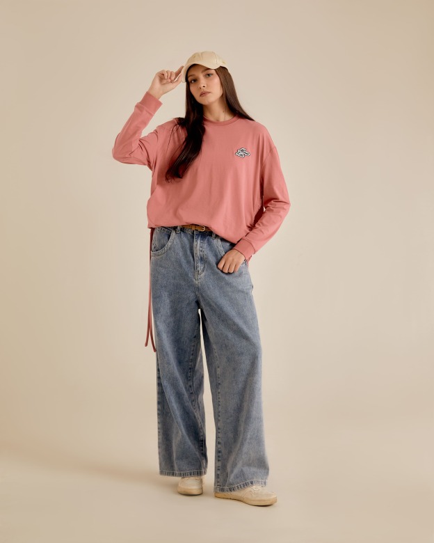 Lola Dusty Pink Long Sleeve T-Shirt