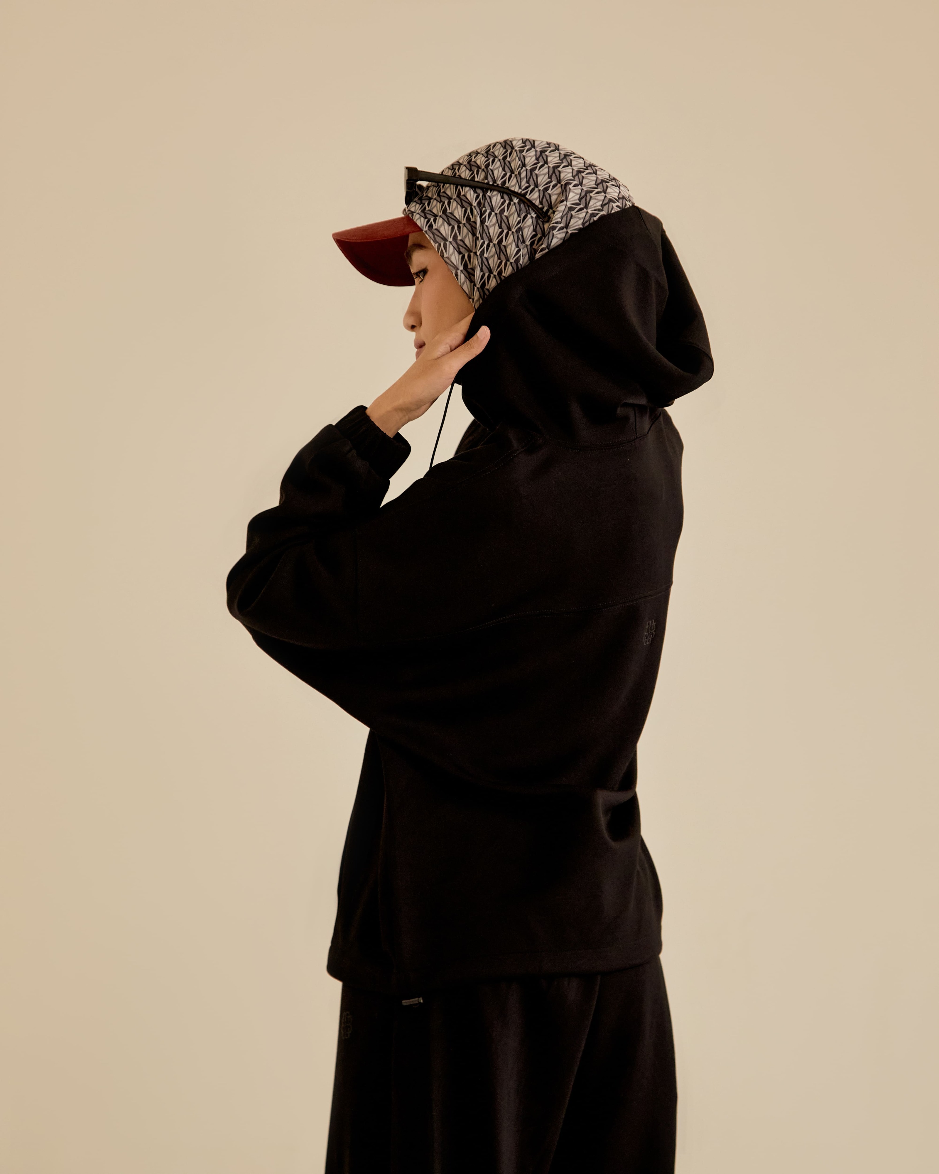Neena Black Hoodie Jumper