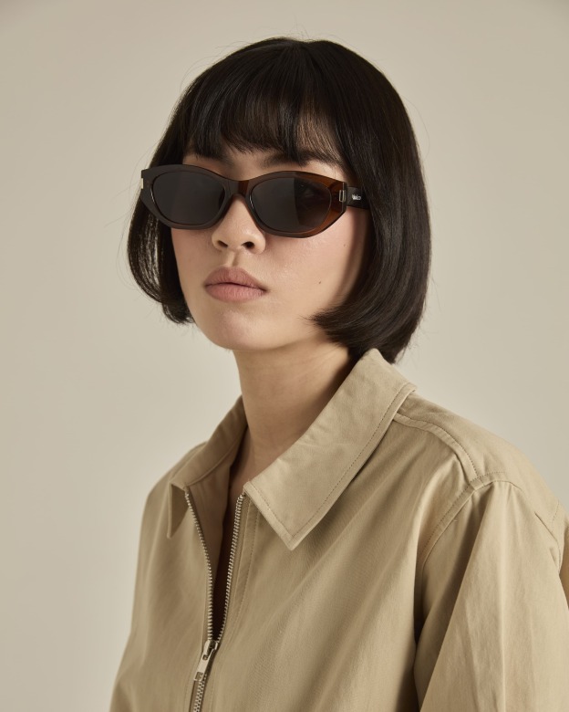 Dark Brown Square Sunglasses