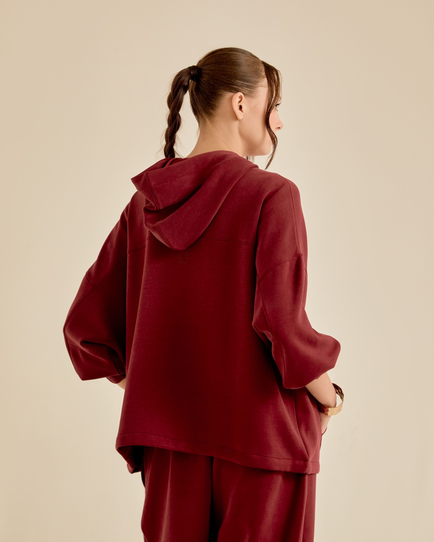 Neena Maroon Hoodie Jumper
