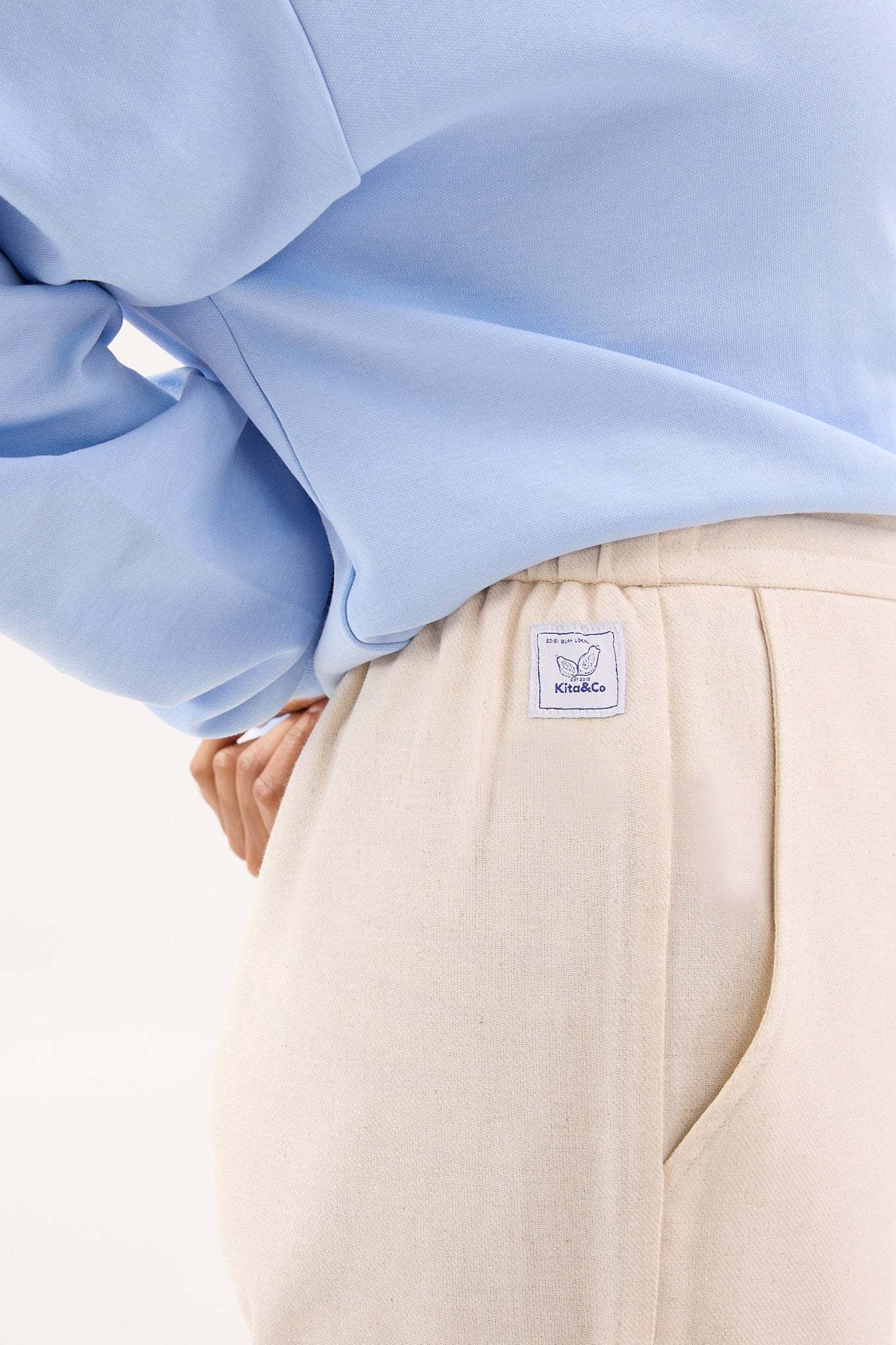 Ivory White Linen Wide Leg Pants - Women's