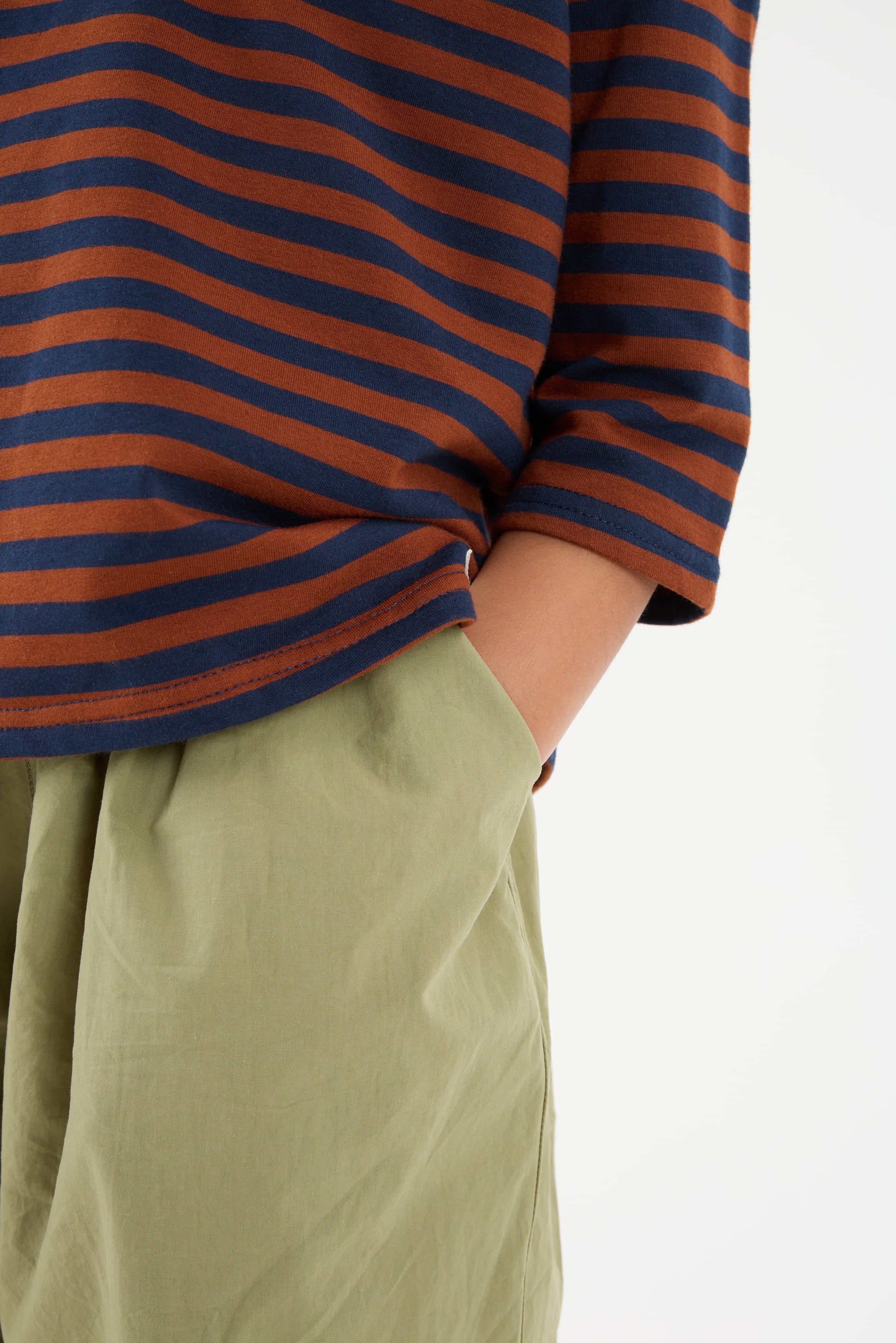 Aman Olive Green Mini Baggy Pants