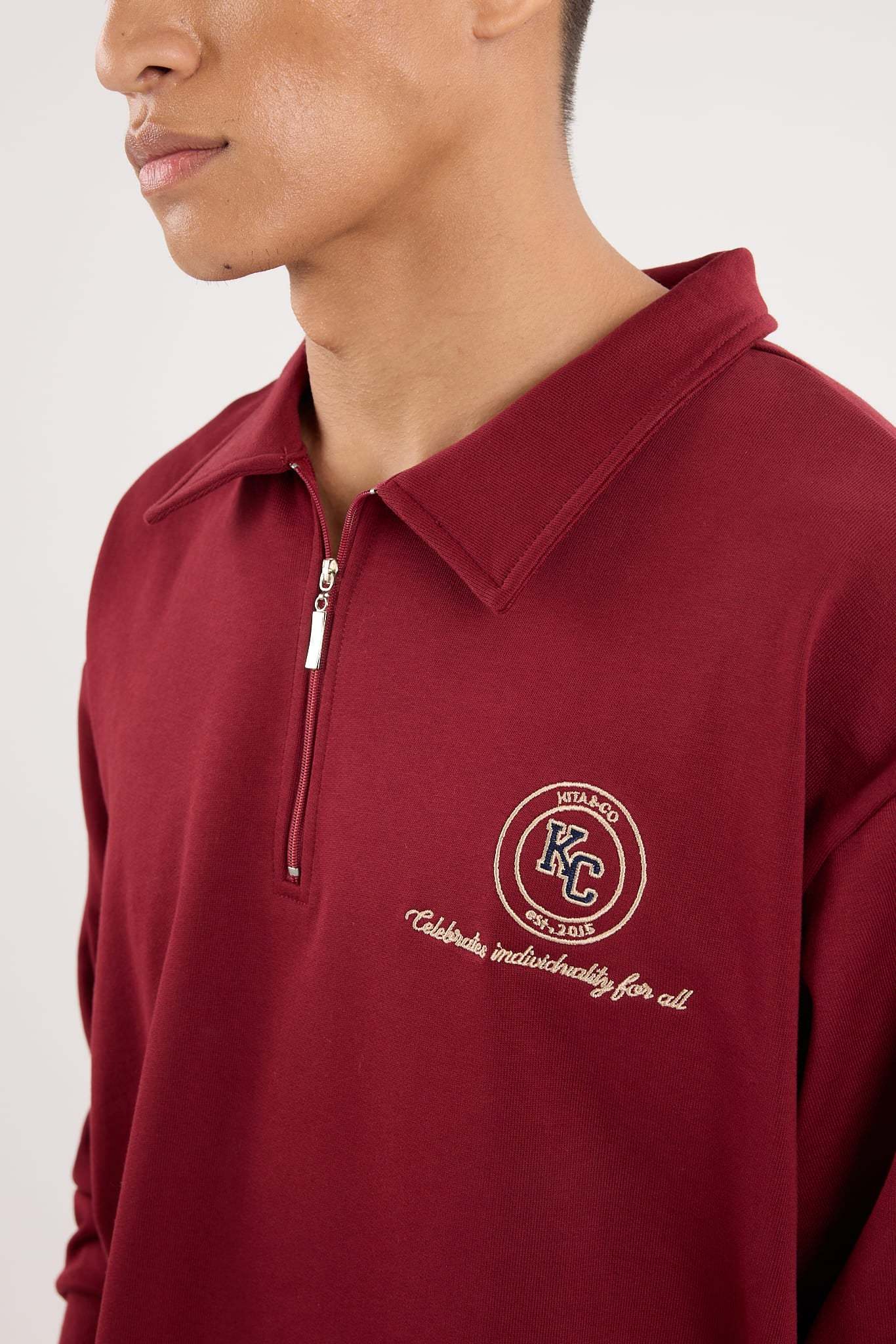 Maroon Capsule Oversized Sweatshirt