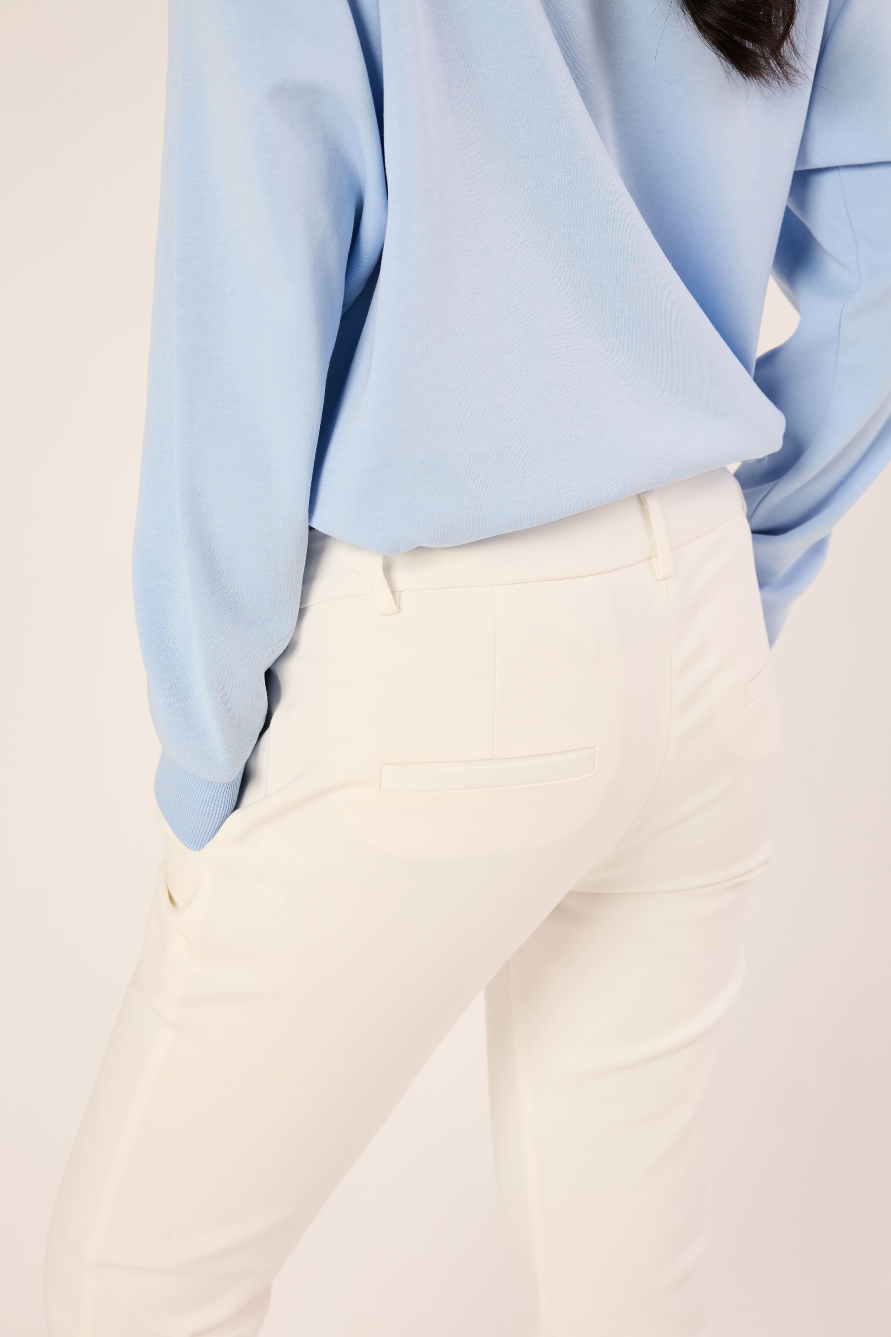 White Chino Trousers - Women's