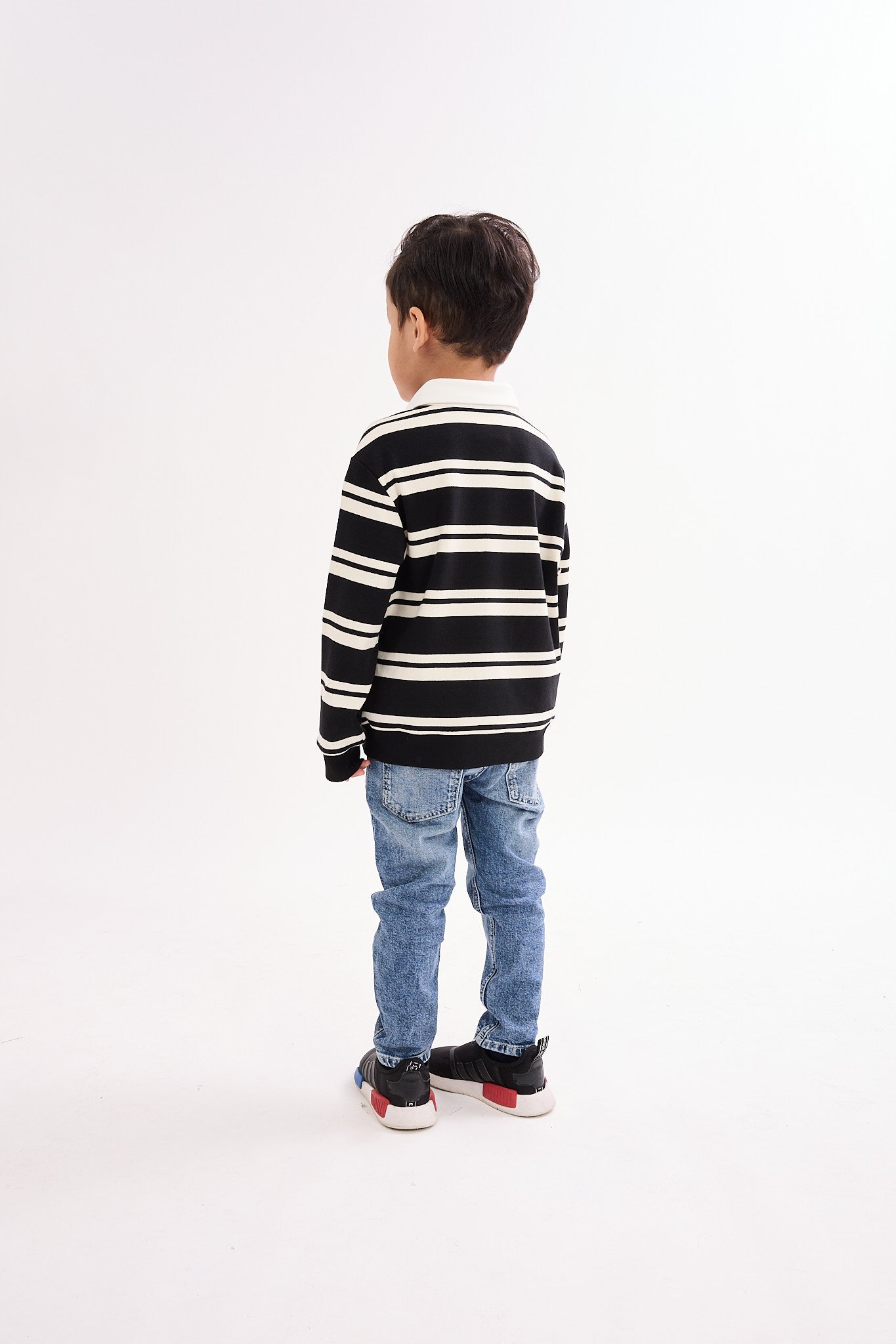 Papaya Black Mini Polo Shirt - Kids