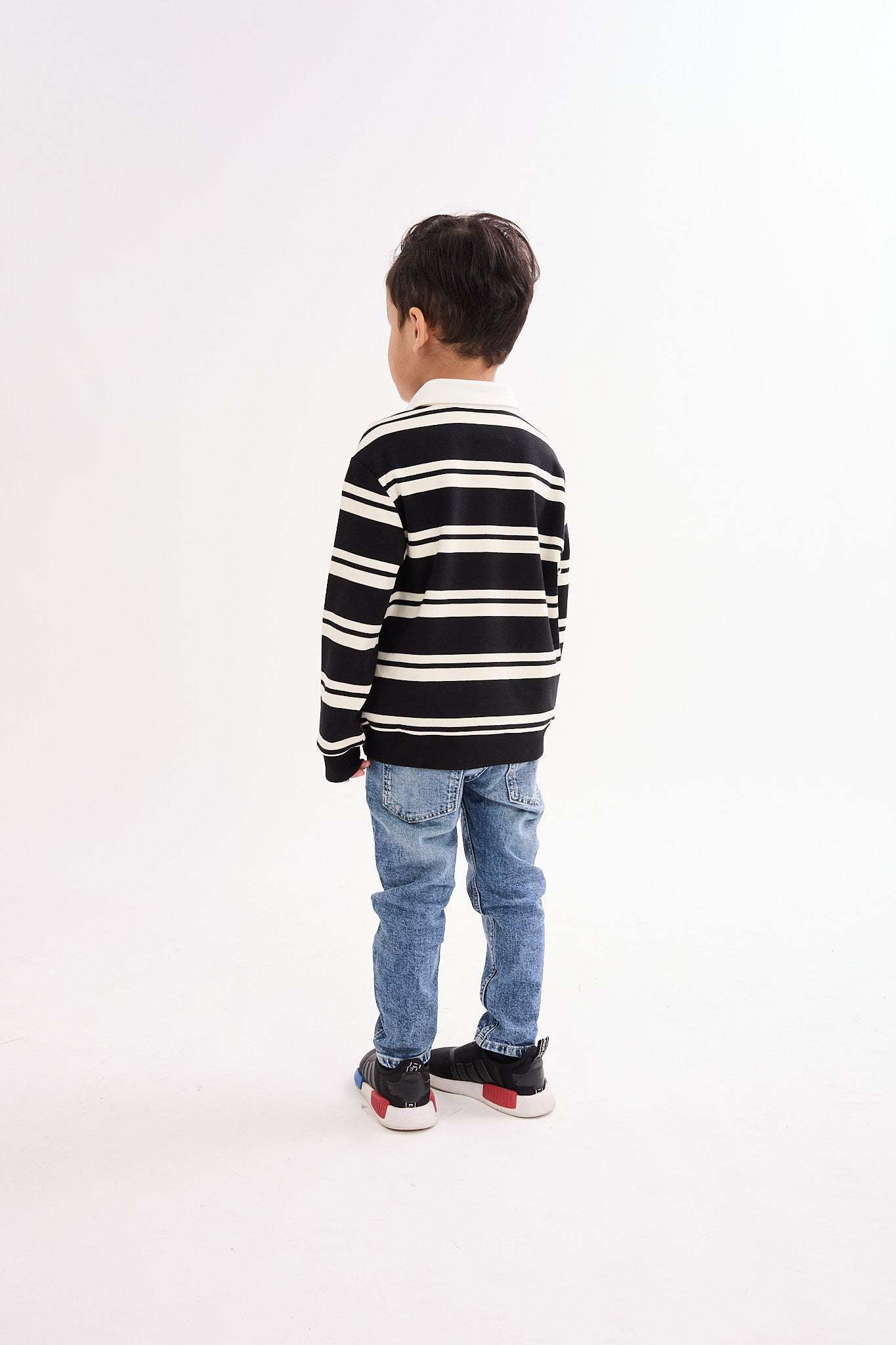 Papaya Black Mini Polo Shirt - Kids