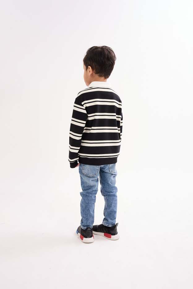 Papaya Black Mini Polo Shirt - Kids