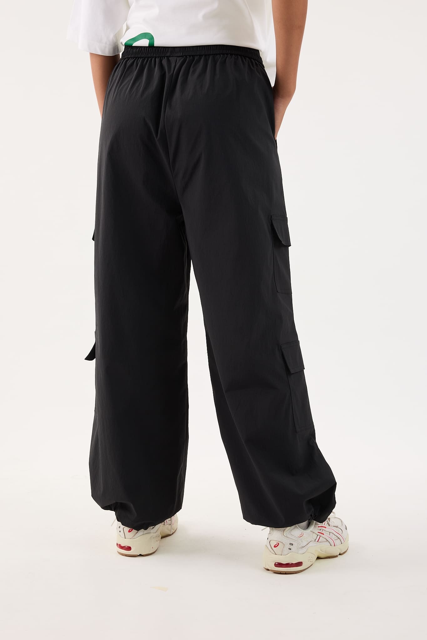 Jet Black Cargo Pants