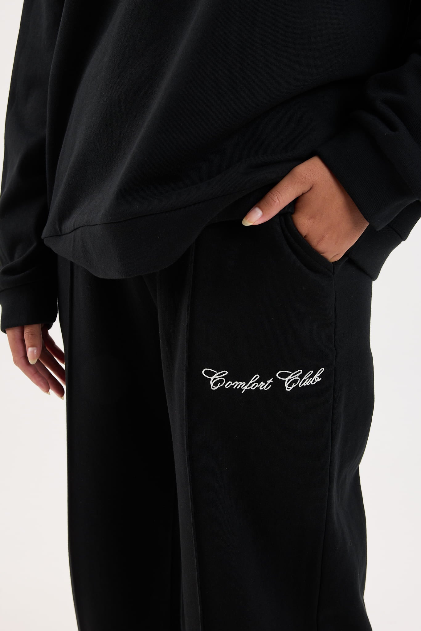 Jet Black Comfy Co-ord Set