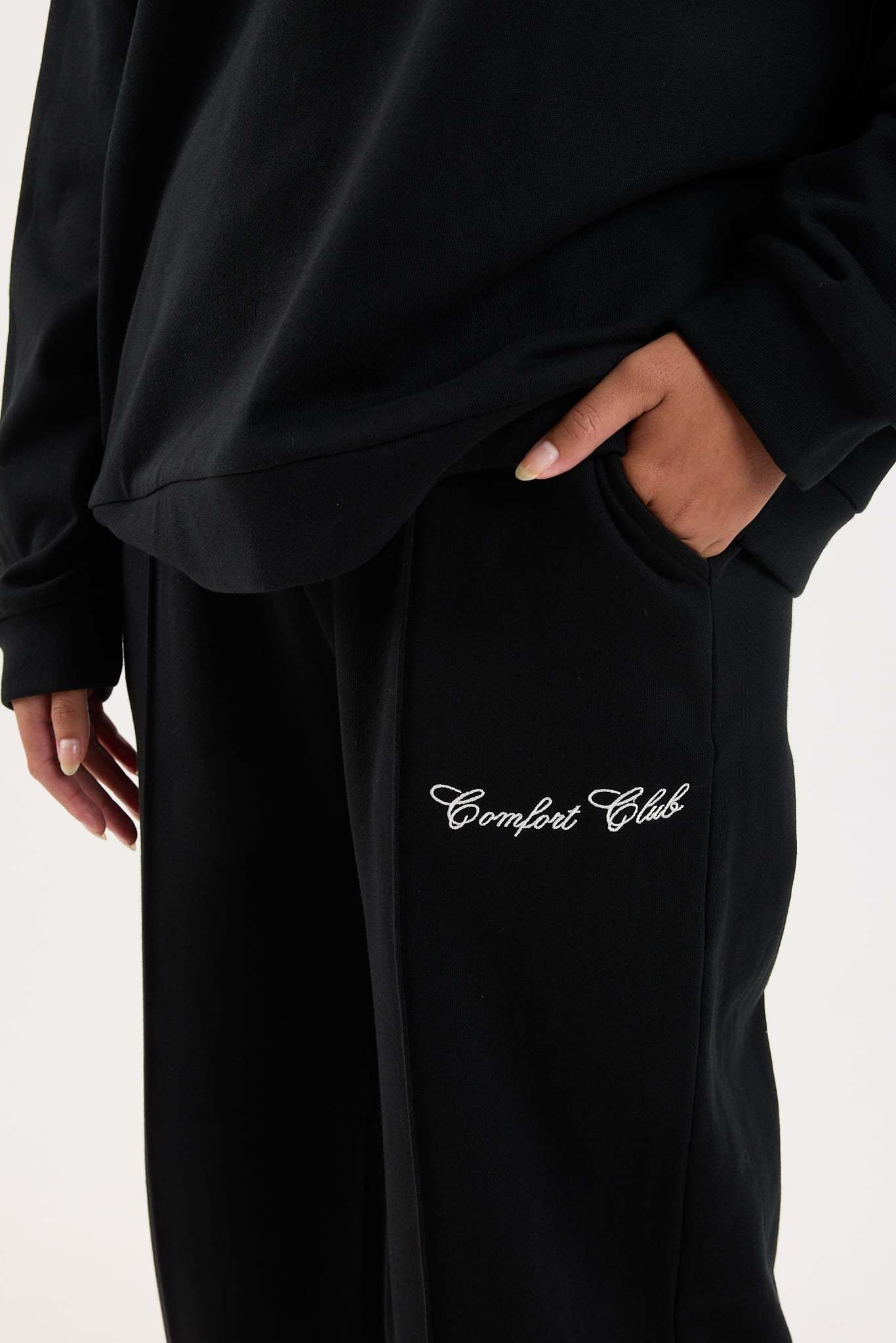 Jet Black Comfy Co-ord Set