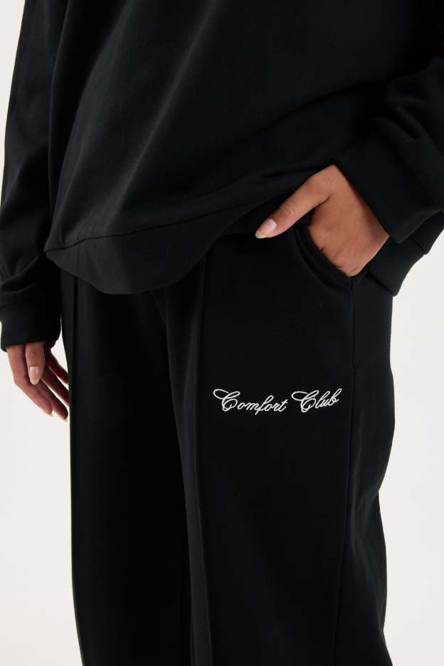 Jet Black Comfy Co-ord Set