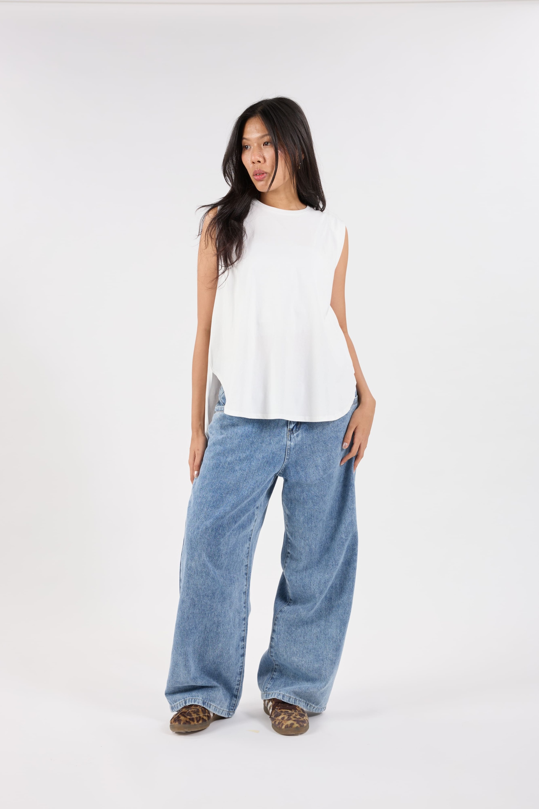 Off-White Sleeveless Top