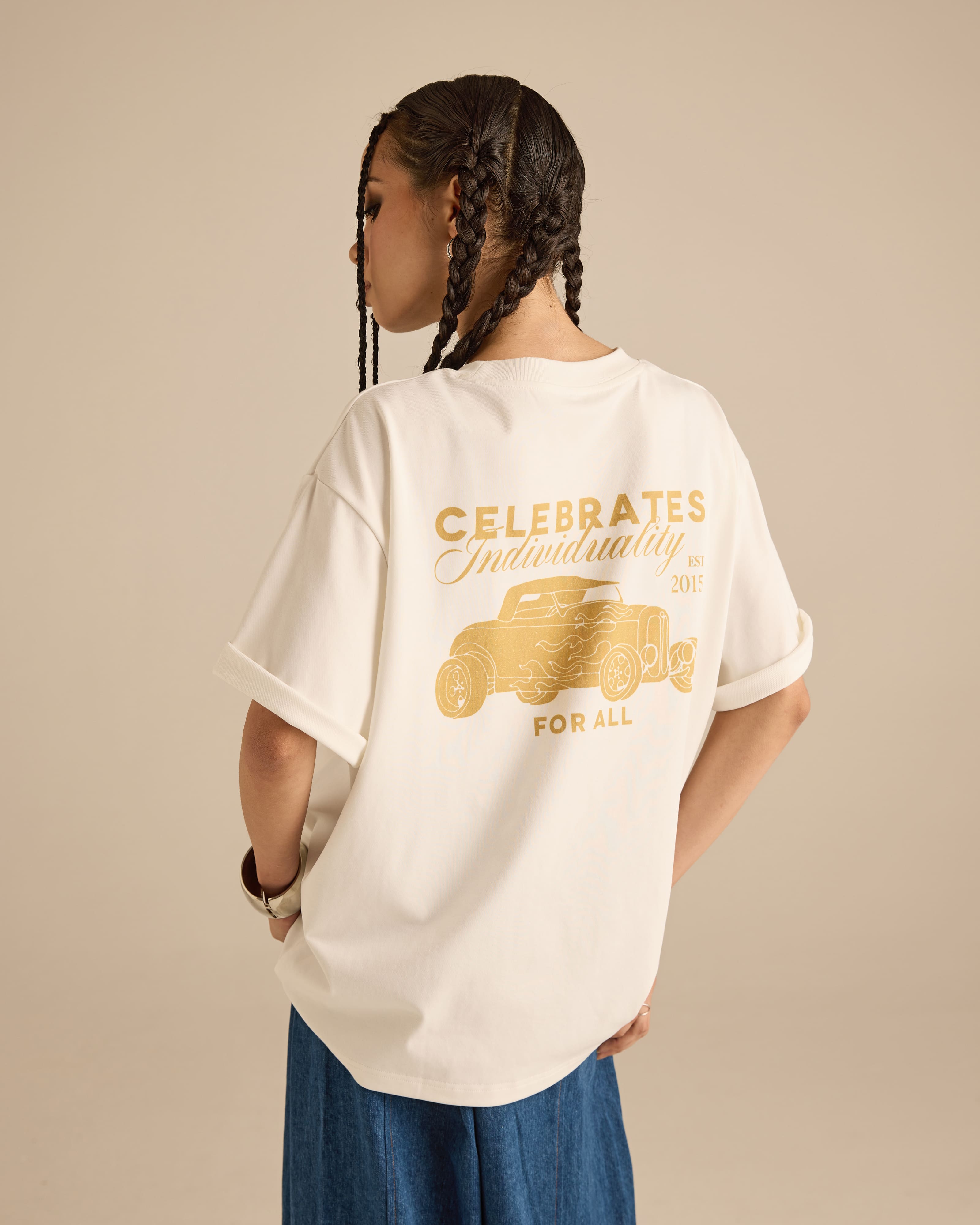Roadster Off White Graphic Short Sleeve T-Shirt