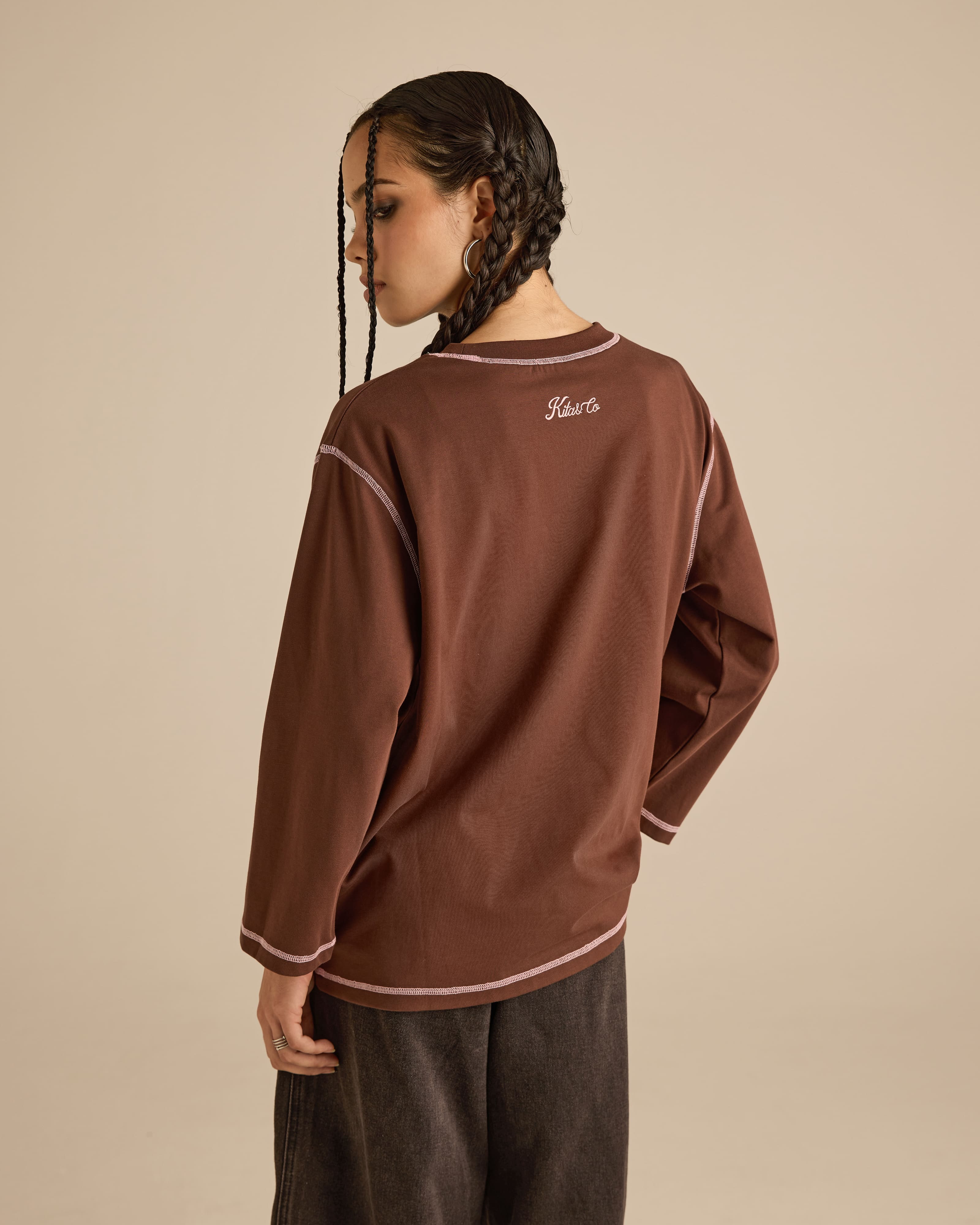 Signature Brown Long Sleeve T-Shirt
