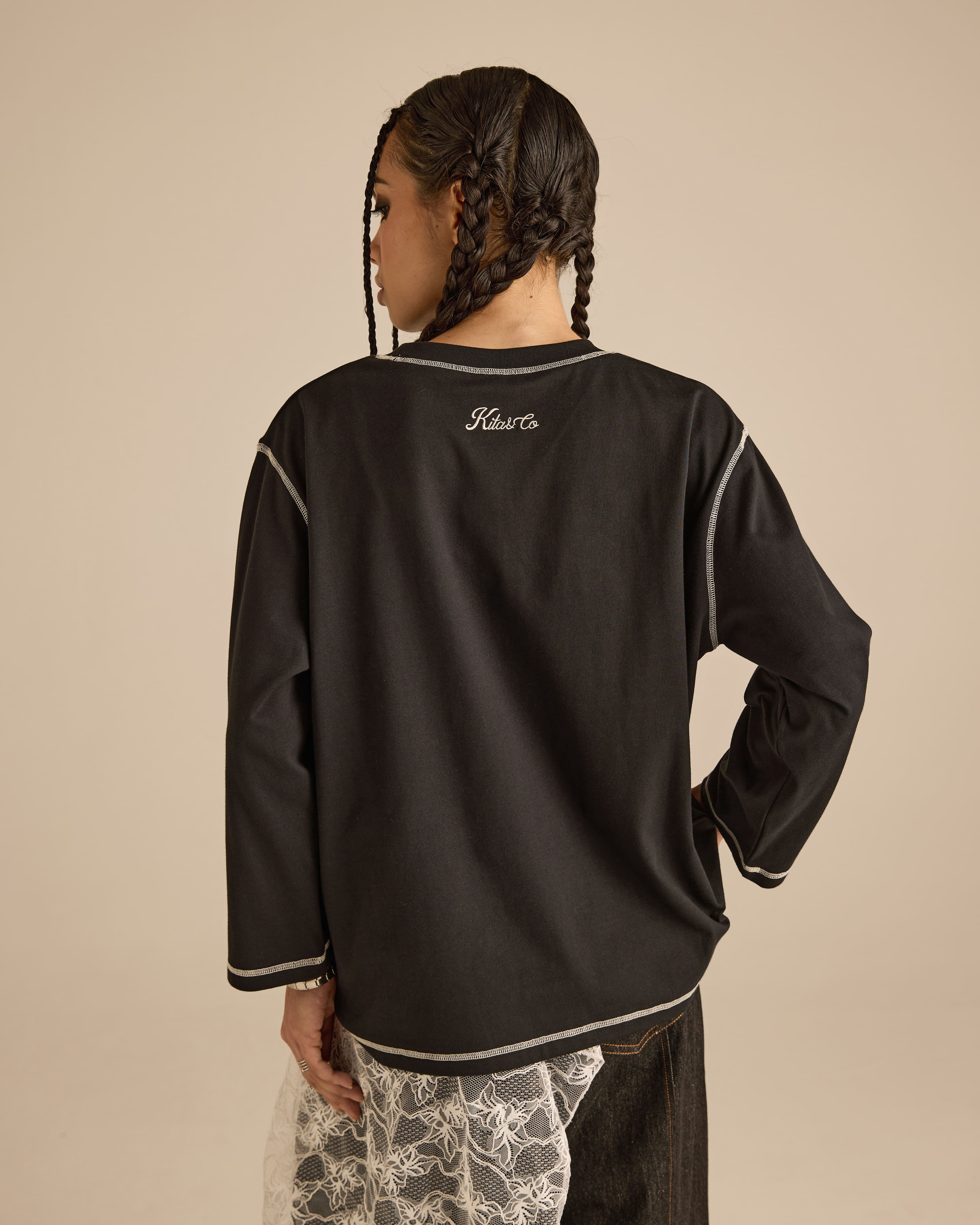 Signature Black Long Sleeve T-Shirt